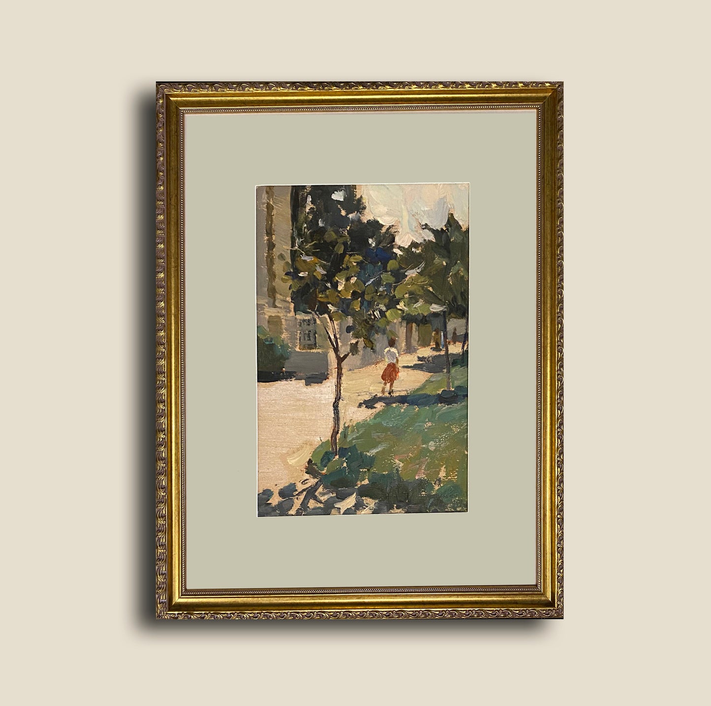 Stadtbild Mädchen in der Gasse . 1959.