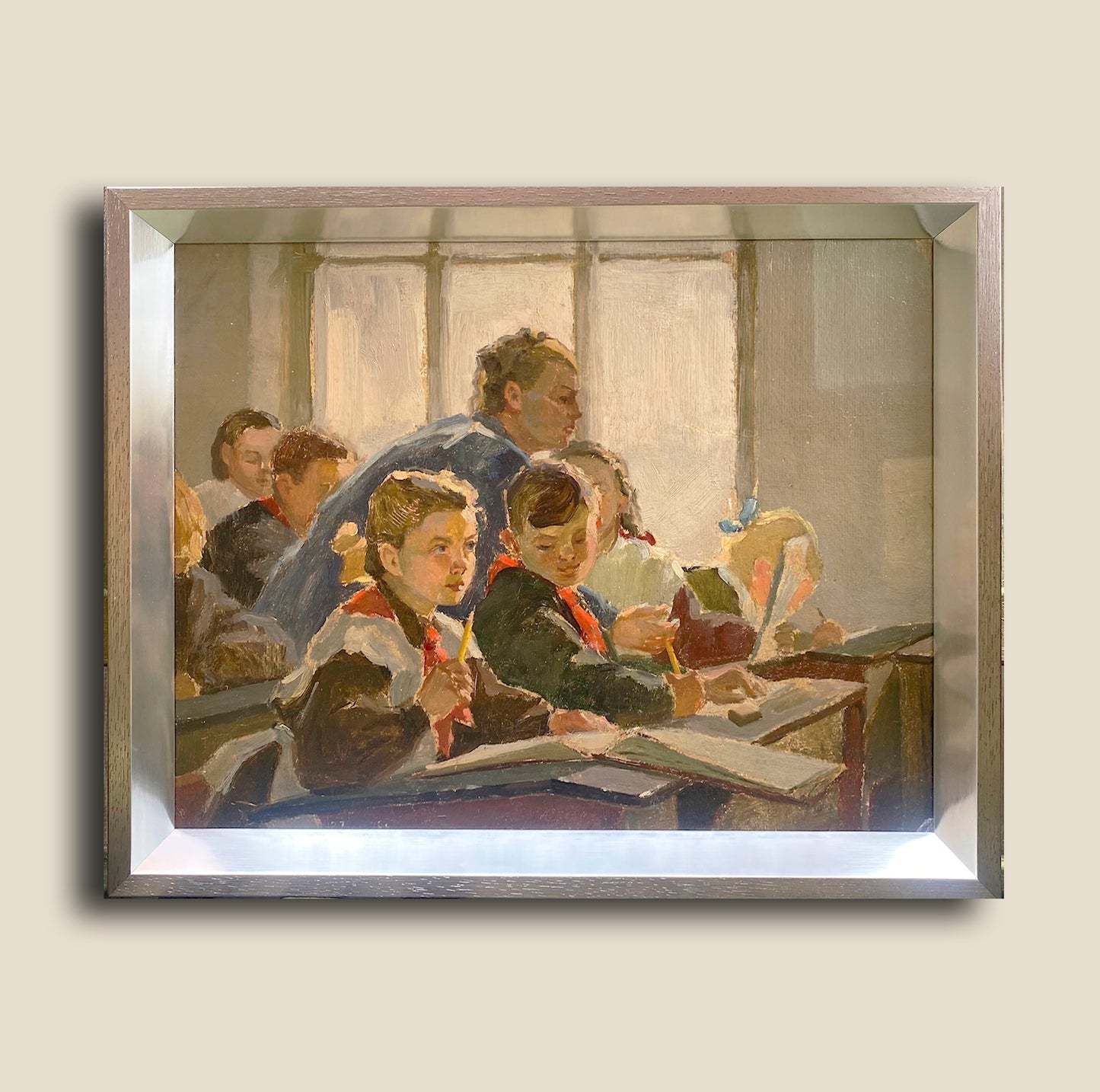 Pioneer students in the classroom. 1951.