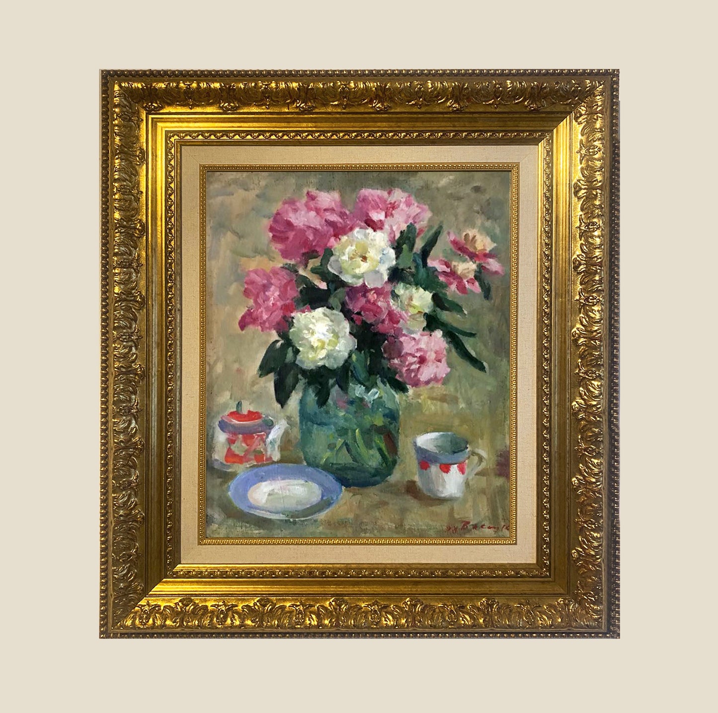 Peonies in a vase. 1998.