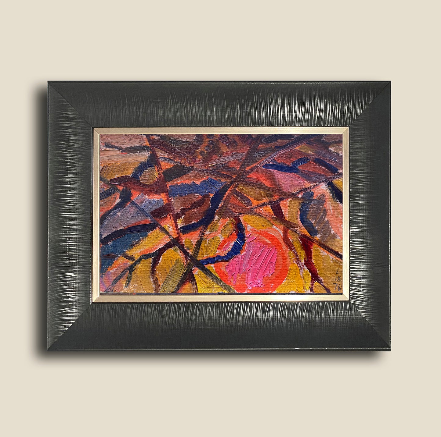 Landscape sun in the branches. 1976.