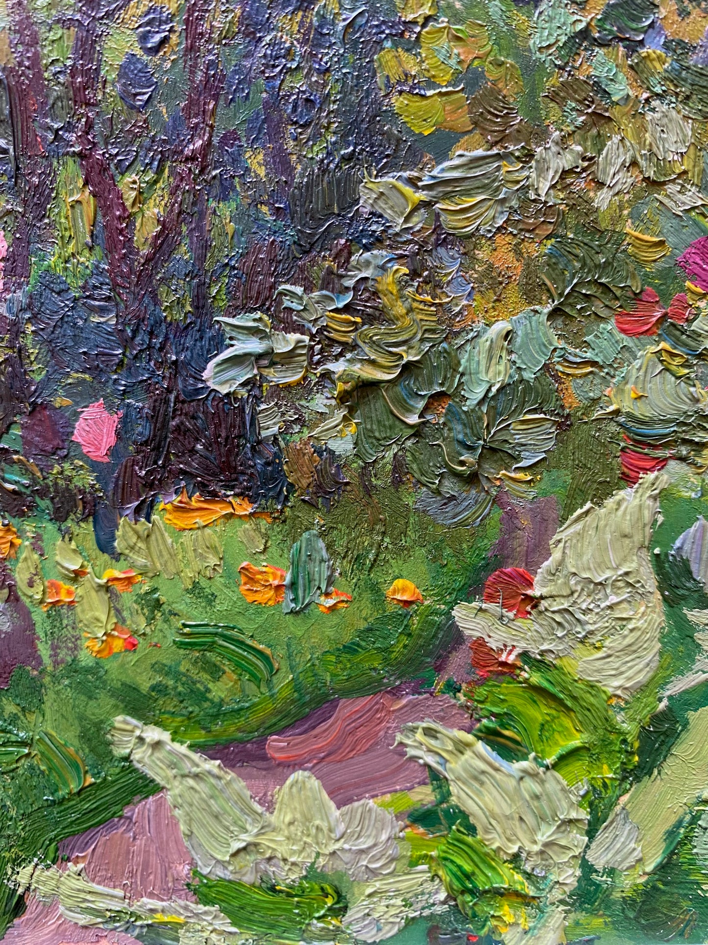 Scenic garden path. Circa 1980s