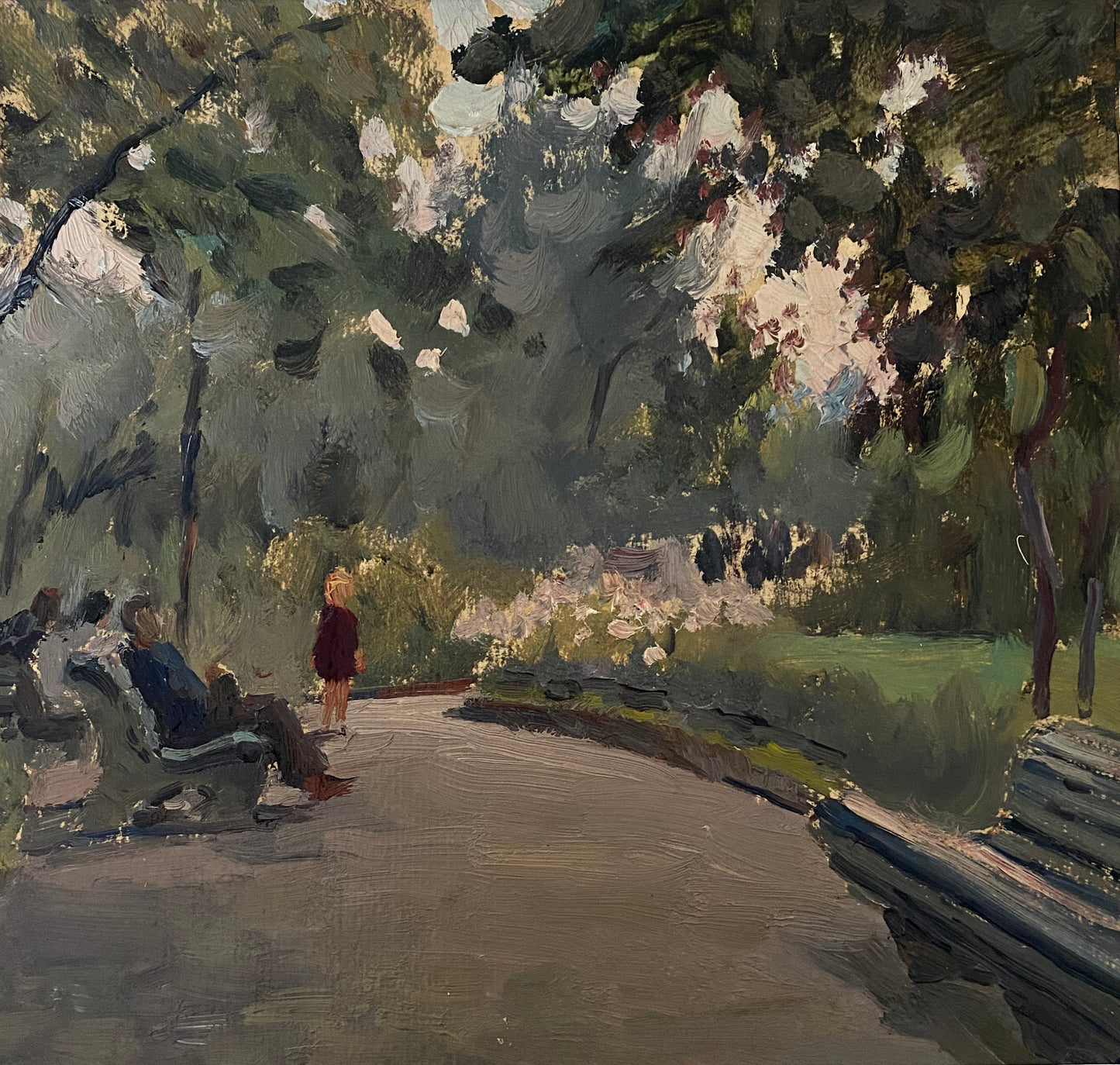 Summer day in a city park. 1956.
