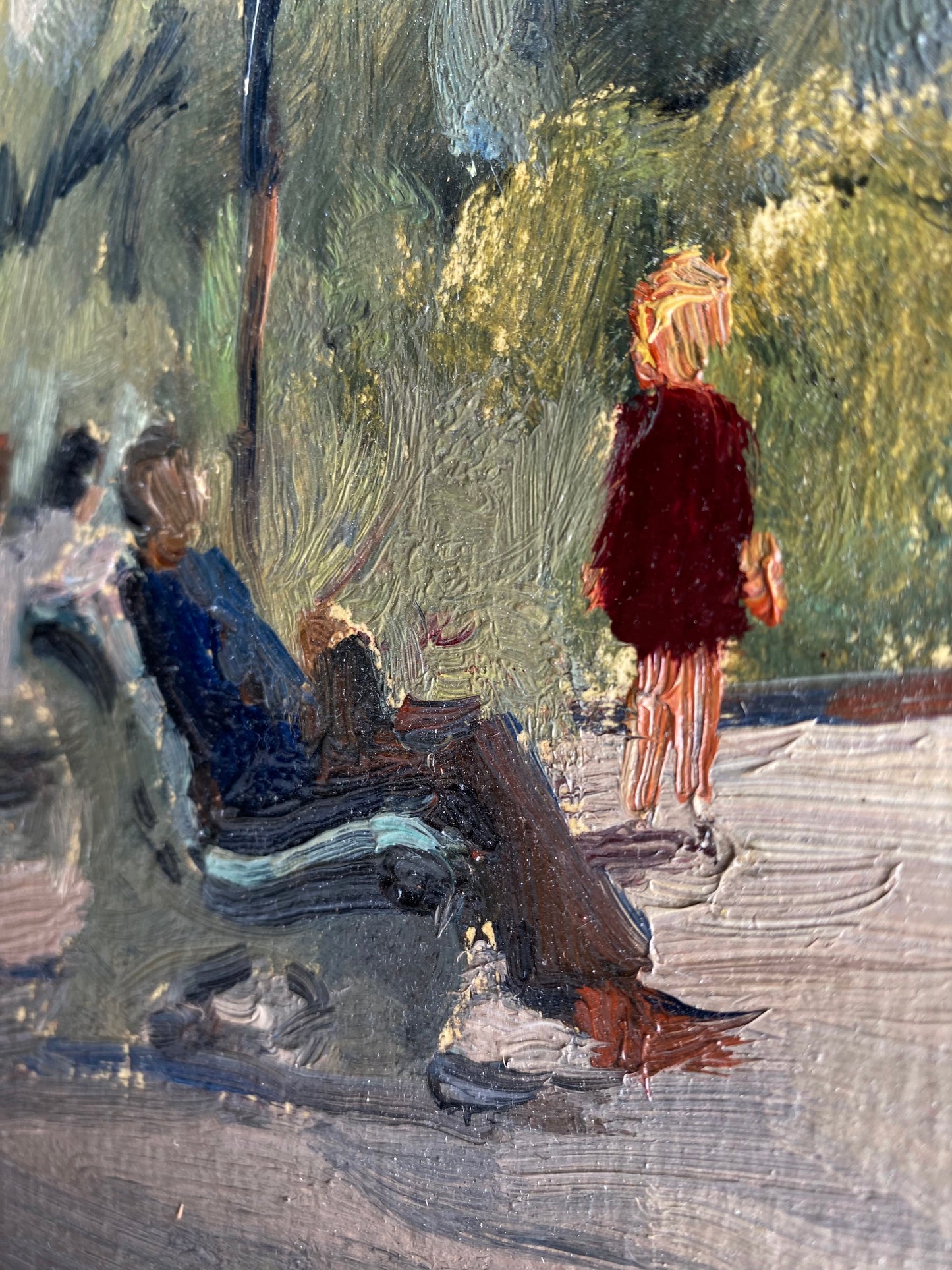 Summer day in a city park. 1956.