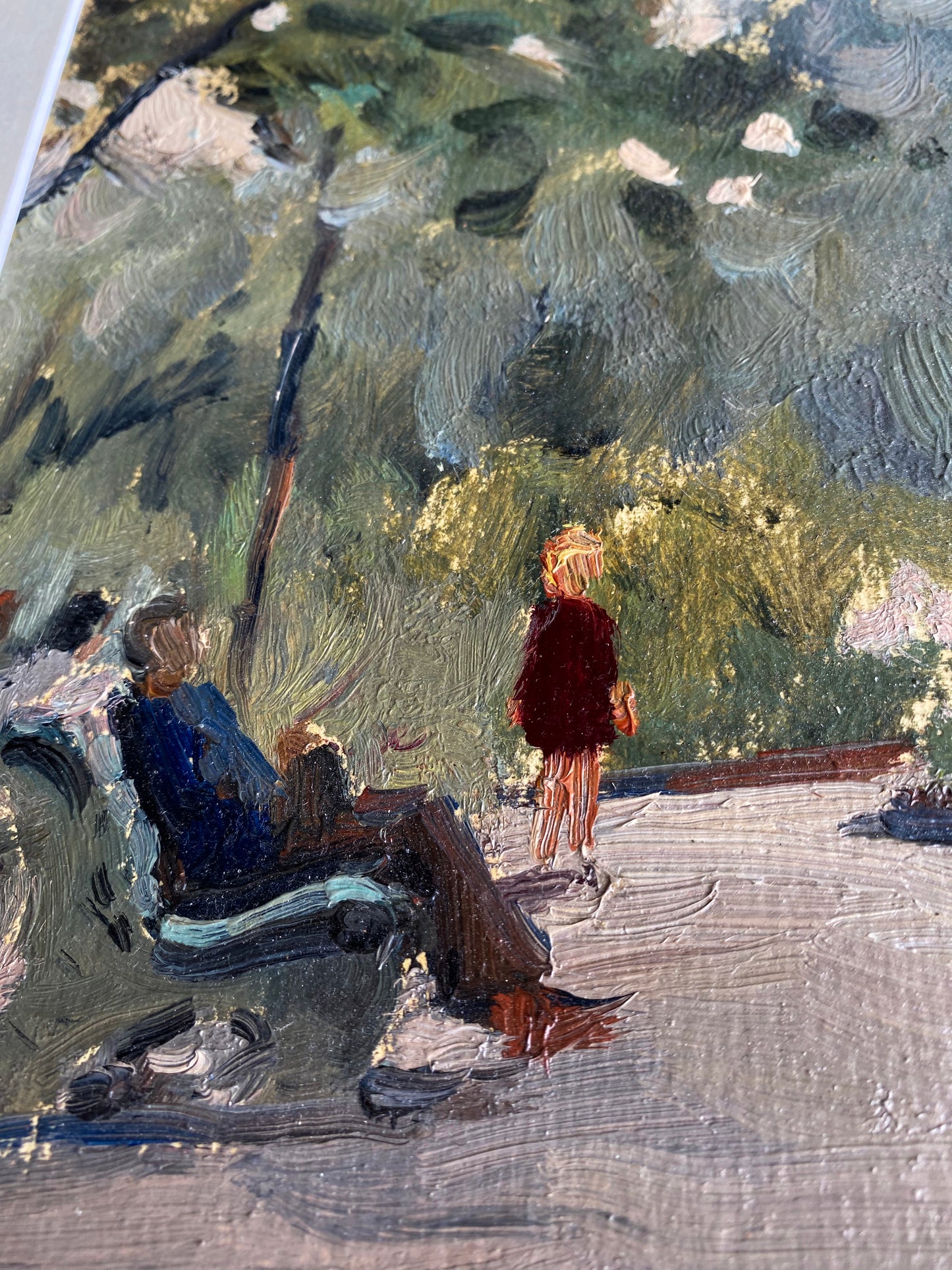 Summer day in a city park. 1956.