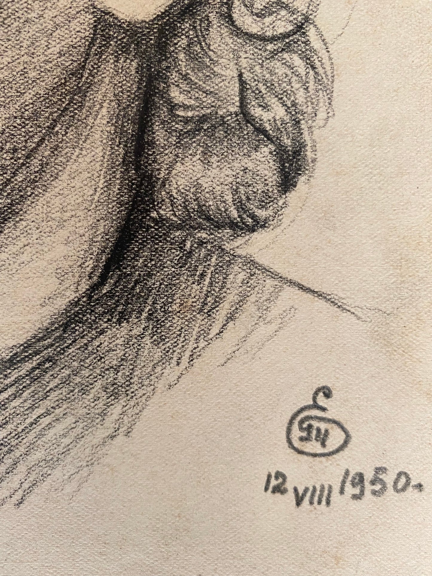 Porträt eines Mädchens. 1950.