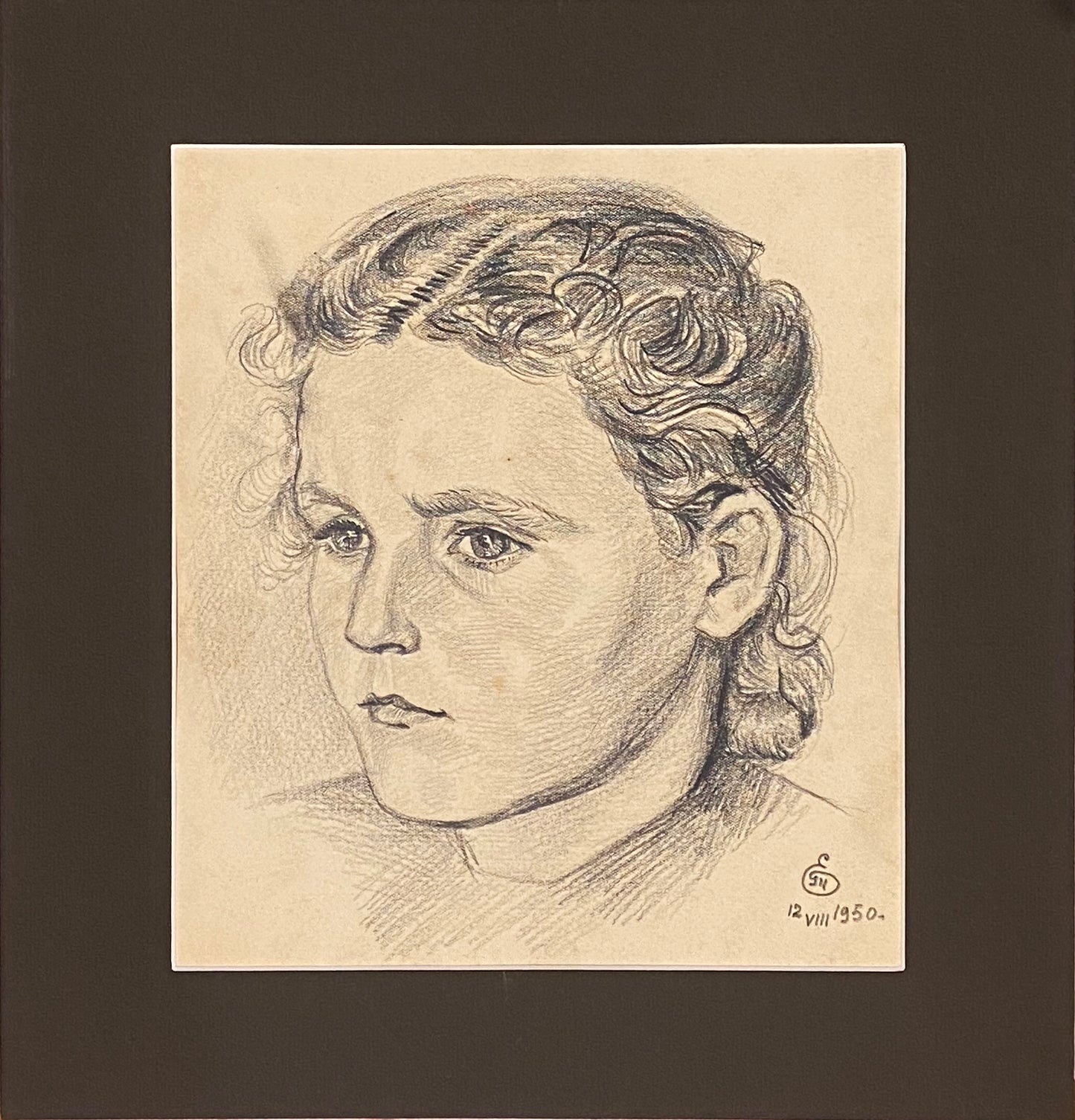 Porträt eines Mädchens. 1950.