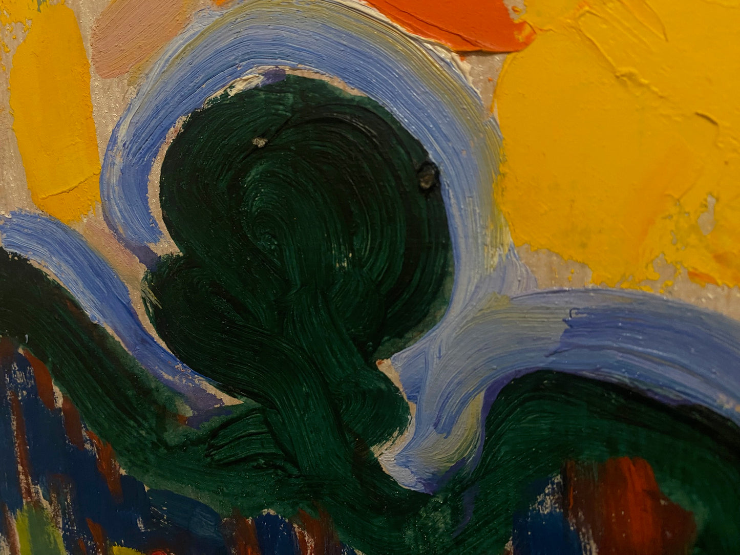 Landschaft hell die Sonne. 1968.