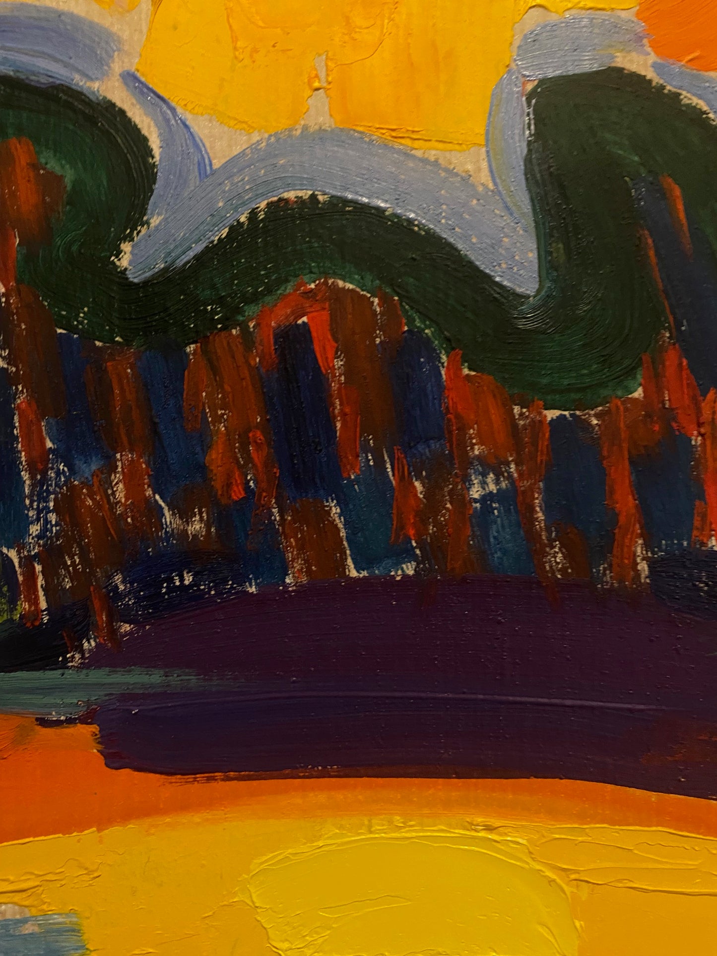 Landschaft hell die Sonne. 1968.