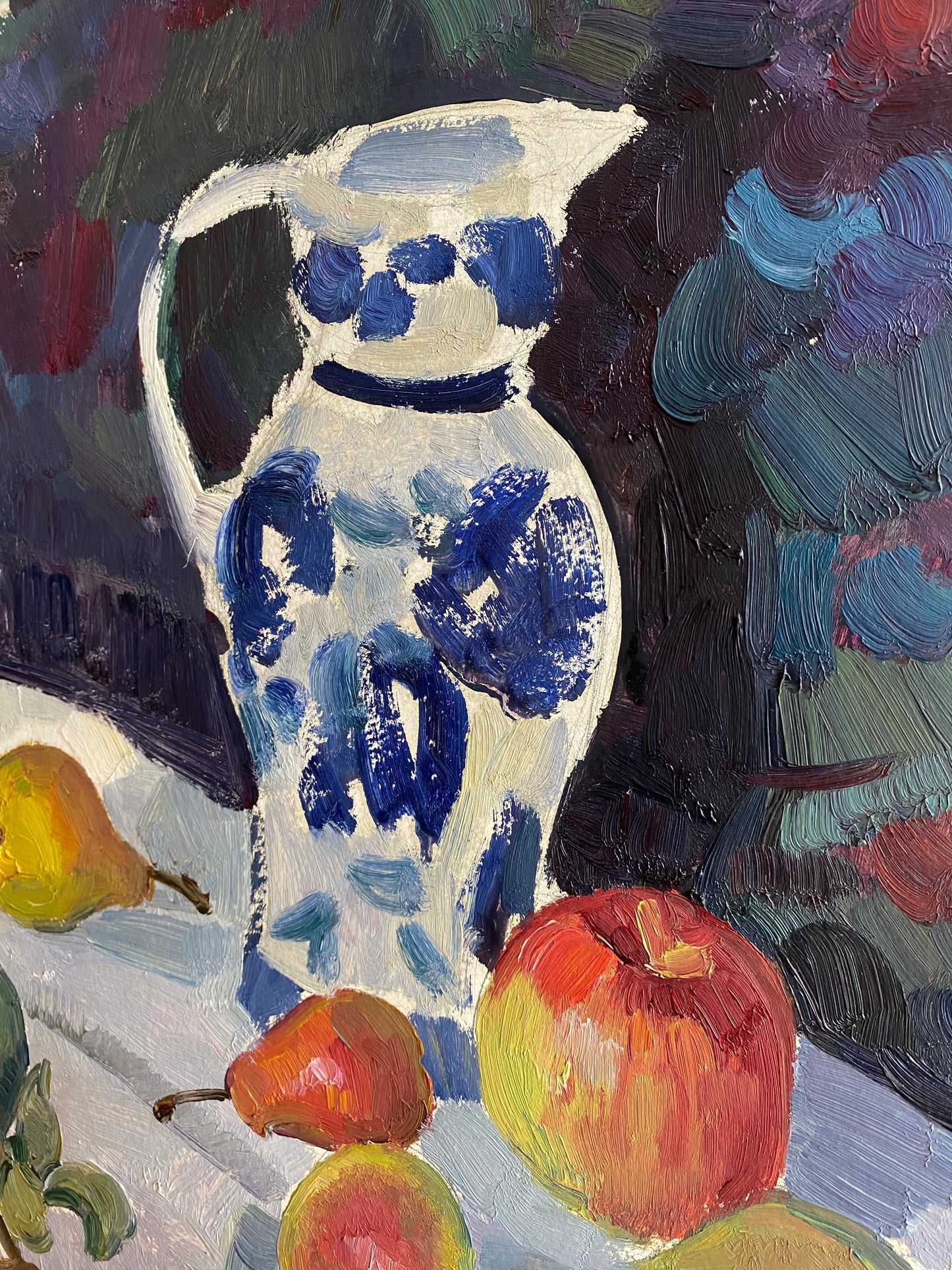Stilleben mit Äpfeln und Birnen. 1970er.