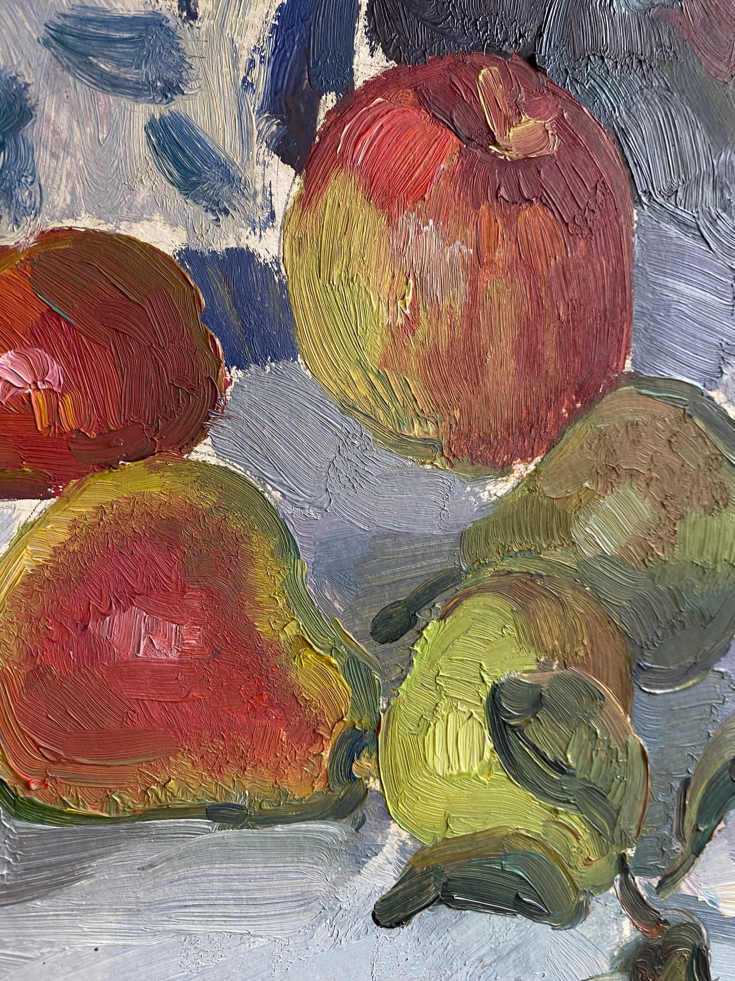 Stilleben mit Äpfeln und Birnen. 1970er.