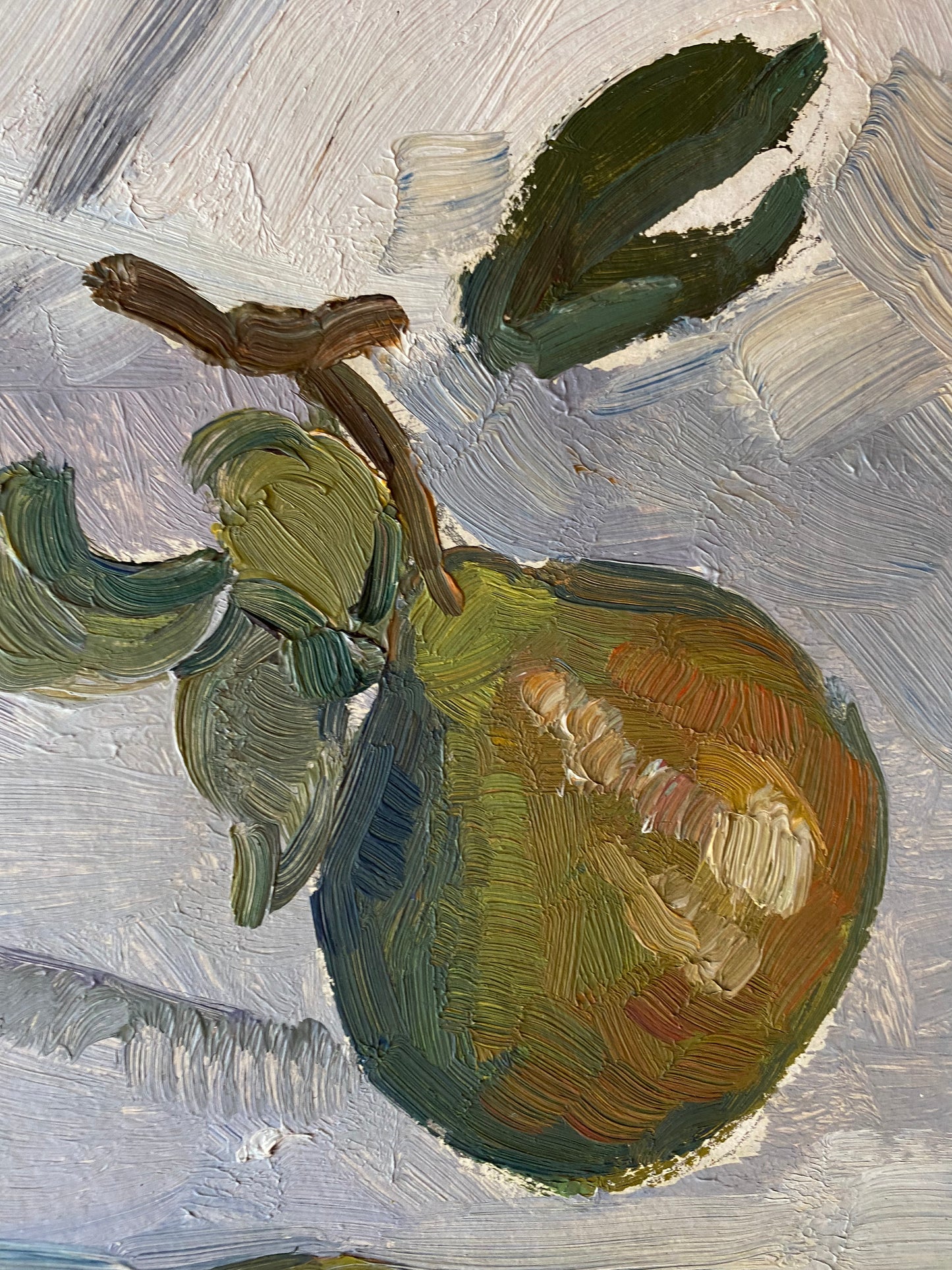 Stilleben mit Äpfeln und Birnen. 1970er.
