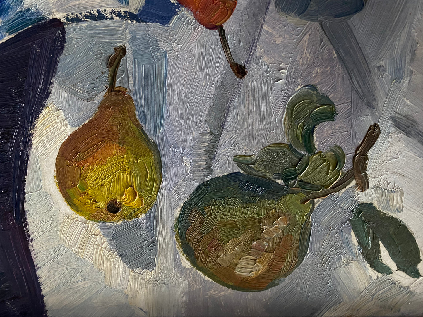 Stilleben mit Äpfeln und Birnen. 1970er.