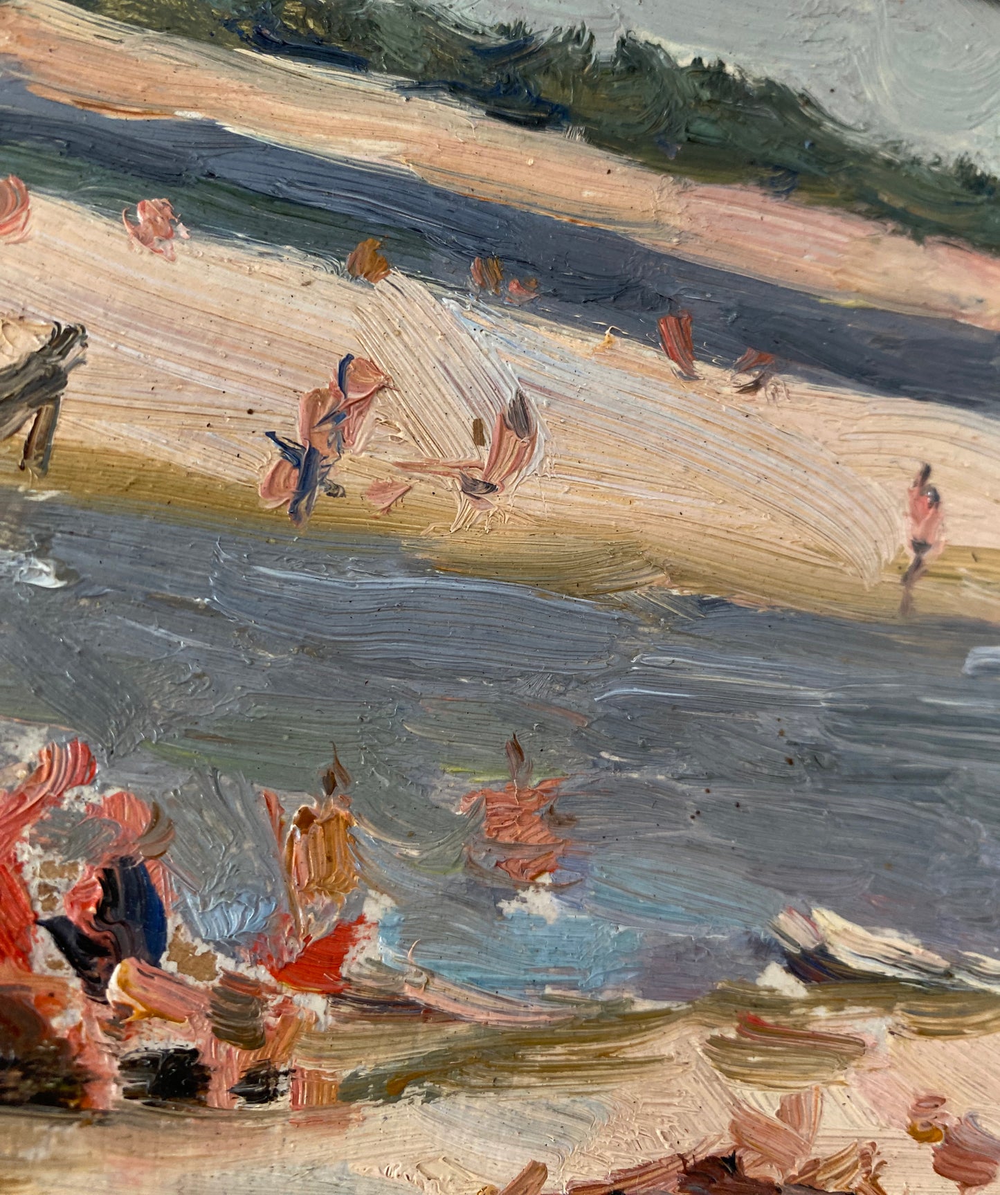 Der Strand. 1950er.