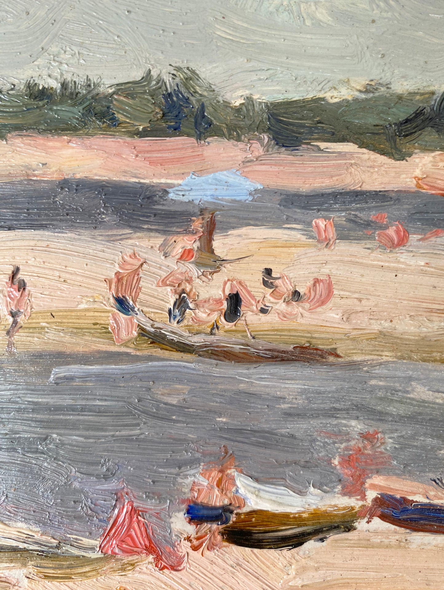 Der Strand. 1950er.
