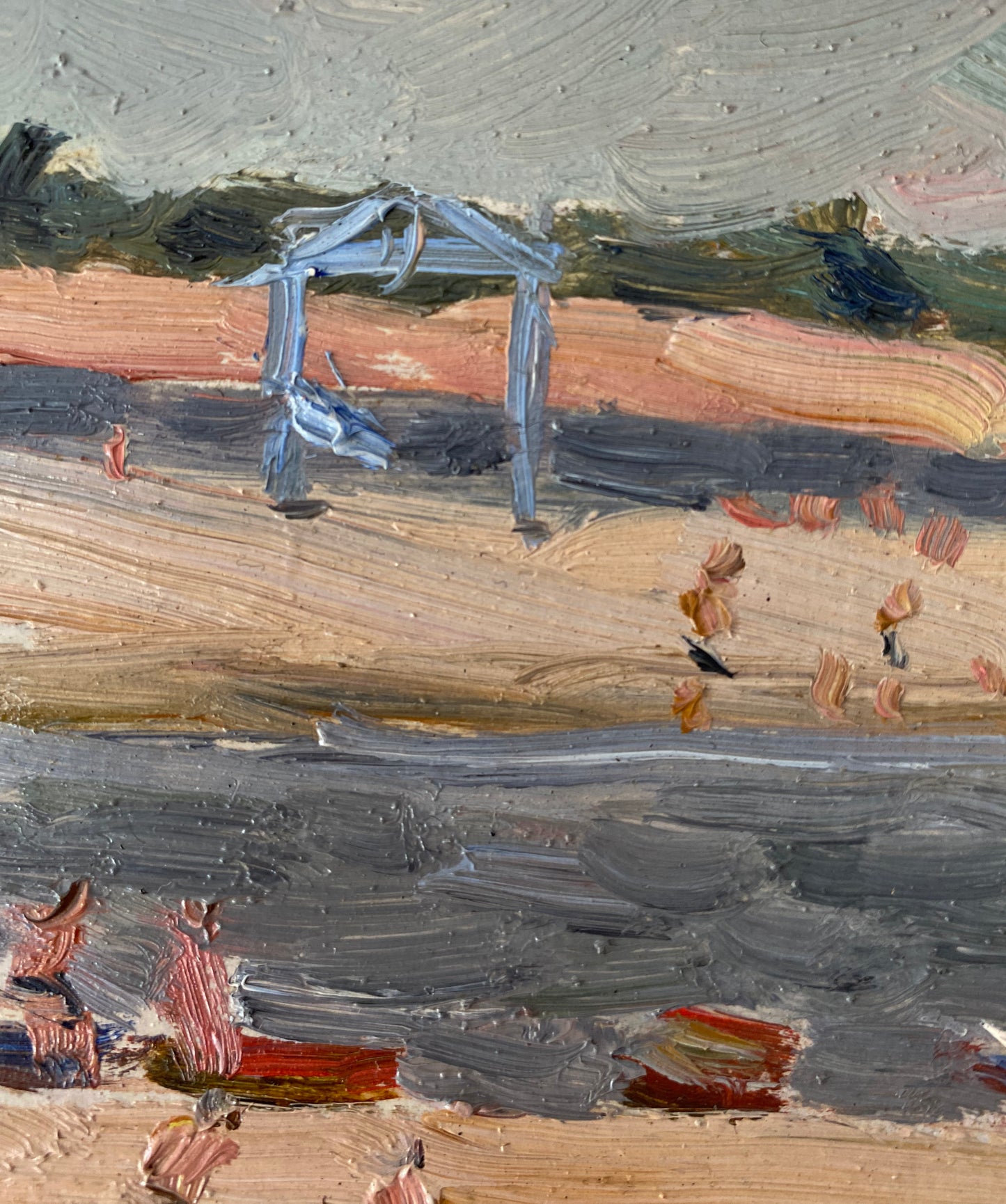Der Strand. 1950er.