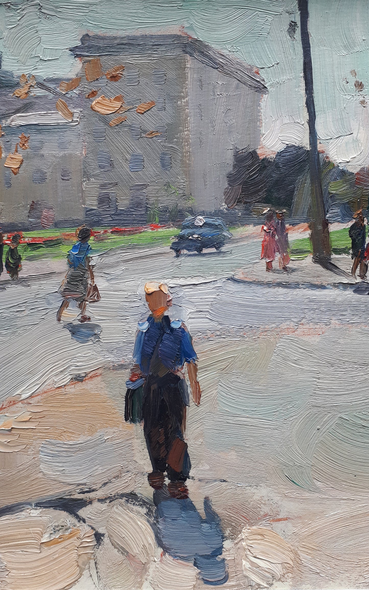 Schuljunge als Pionier nach der Schule. 1960.