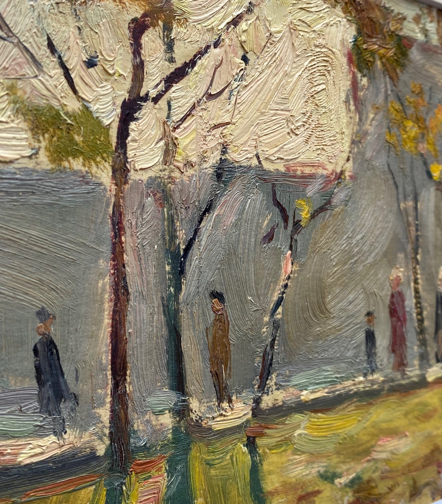 Herbstlandschaft in der Stadt. 1952.