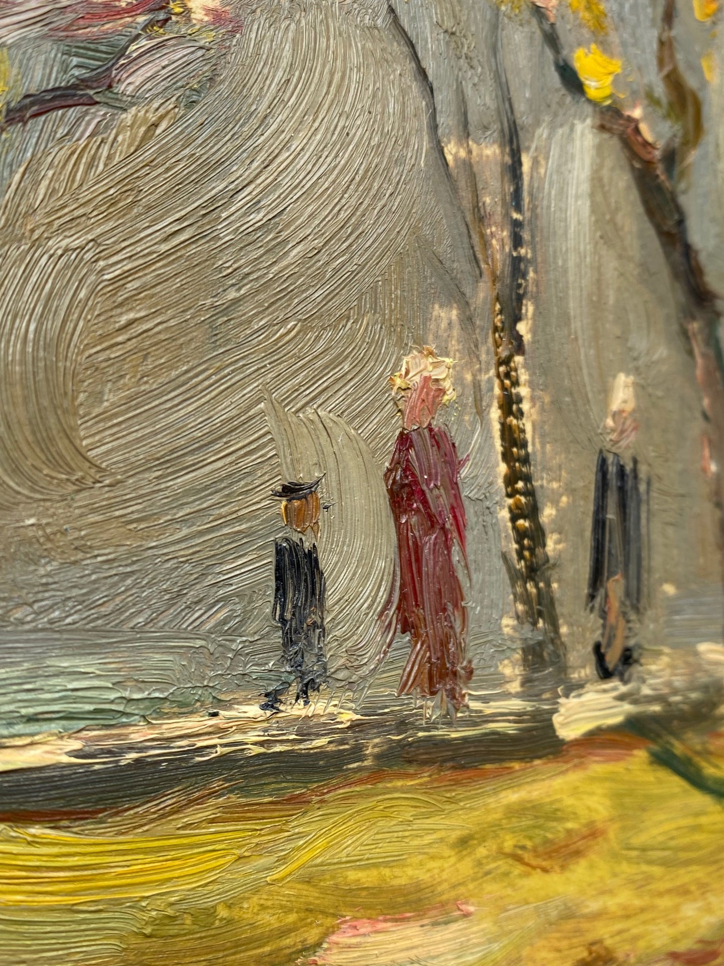Herbstlandschaft in der Stadt. 1952.