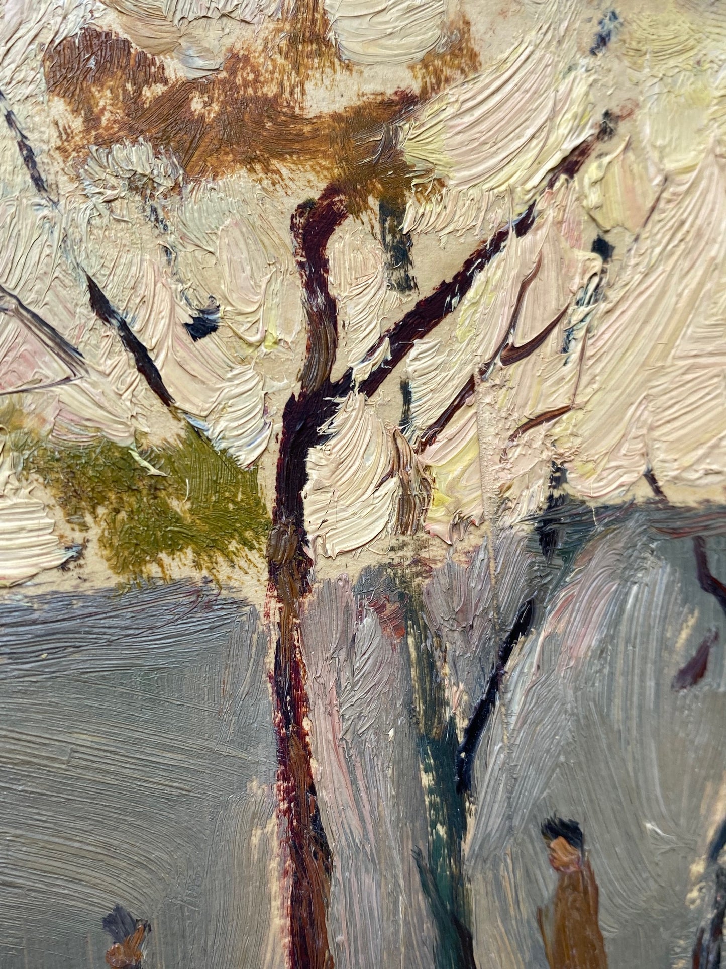 Herbstlandschaft in der Stadt. 1952.