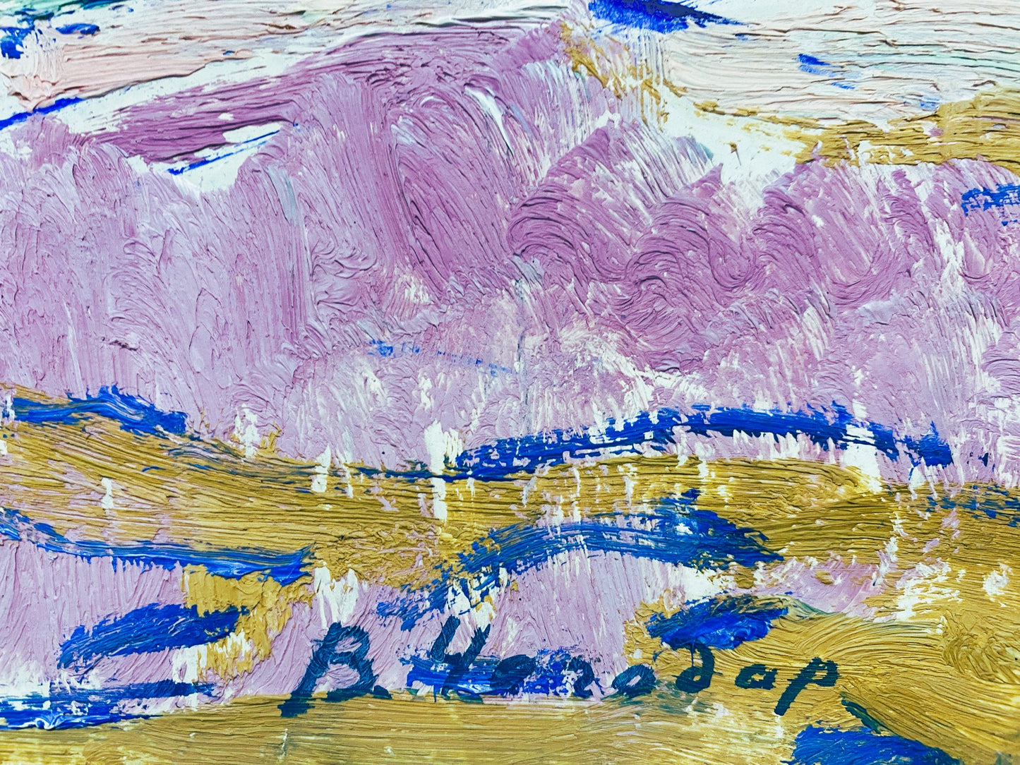 Seascape with boats on the sea. Circa 1970s