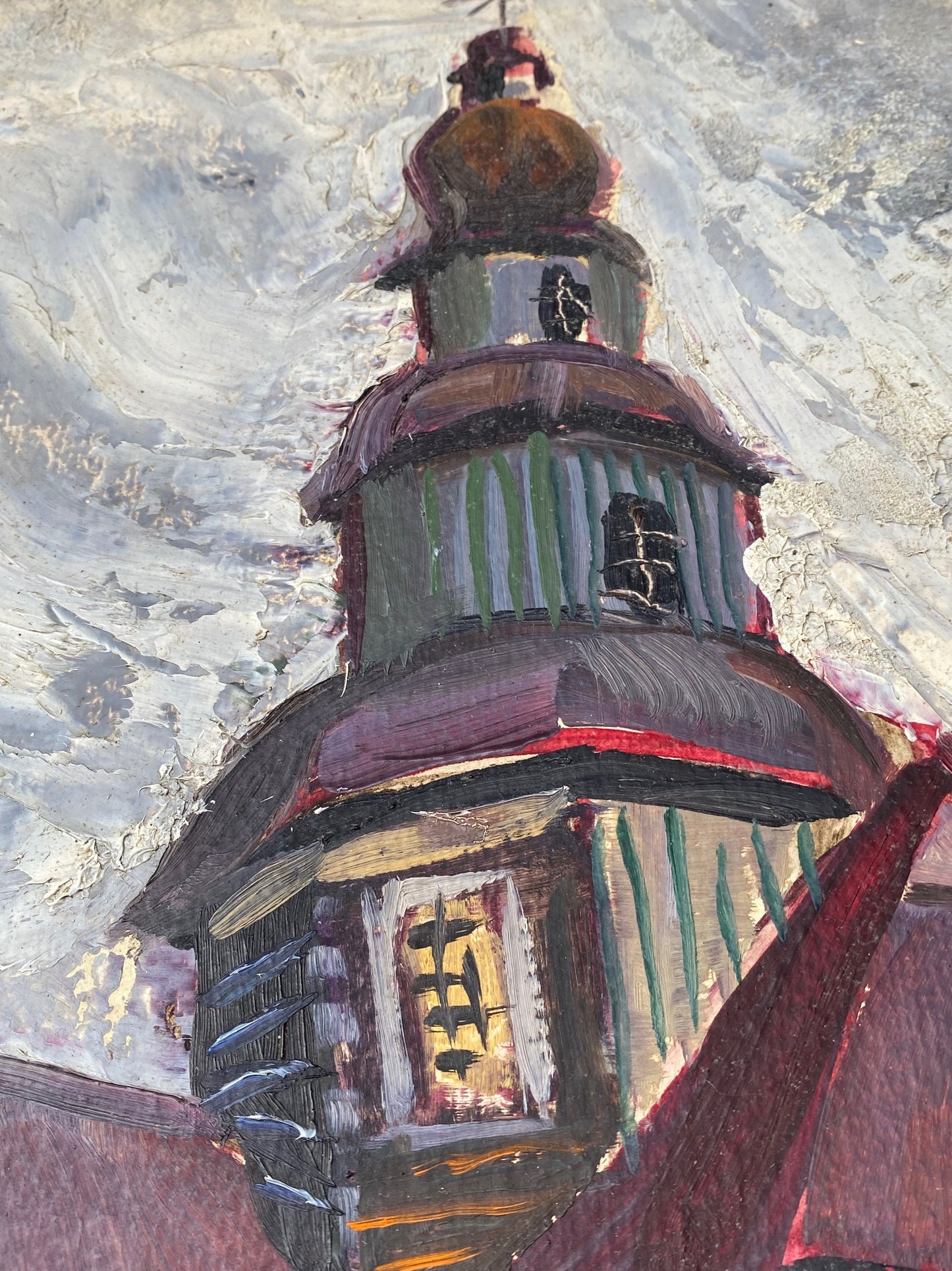 Landschaft der St.-Nikolaus-Holzkirche. 1966.