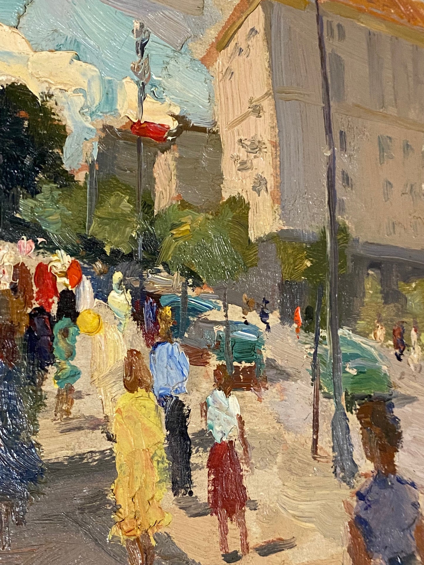 Vintage Stadtbild Hauptstraße von Kiew. 1957.