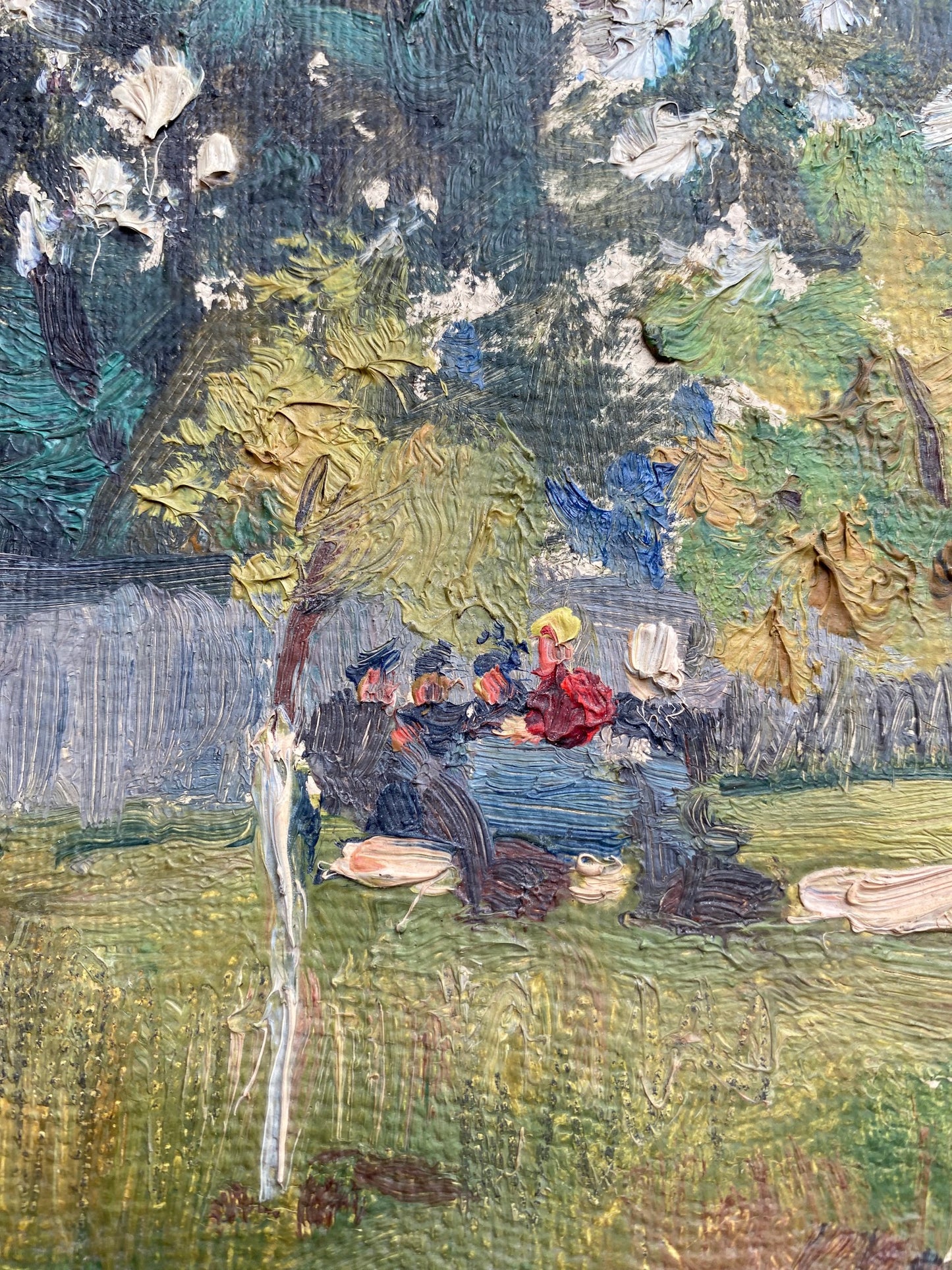 Ländliche Landschaft auf dem Dorf. 1954.
