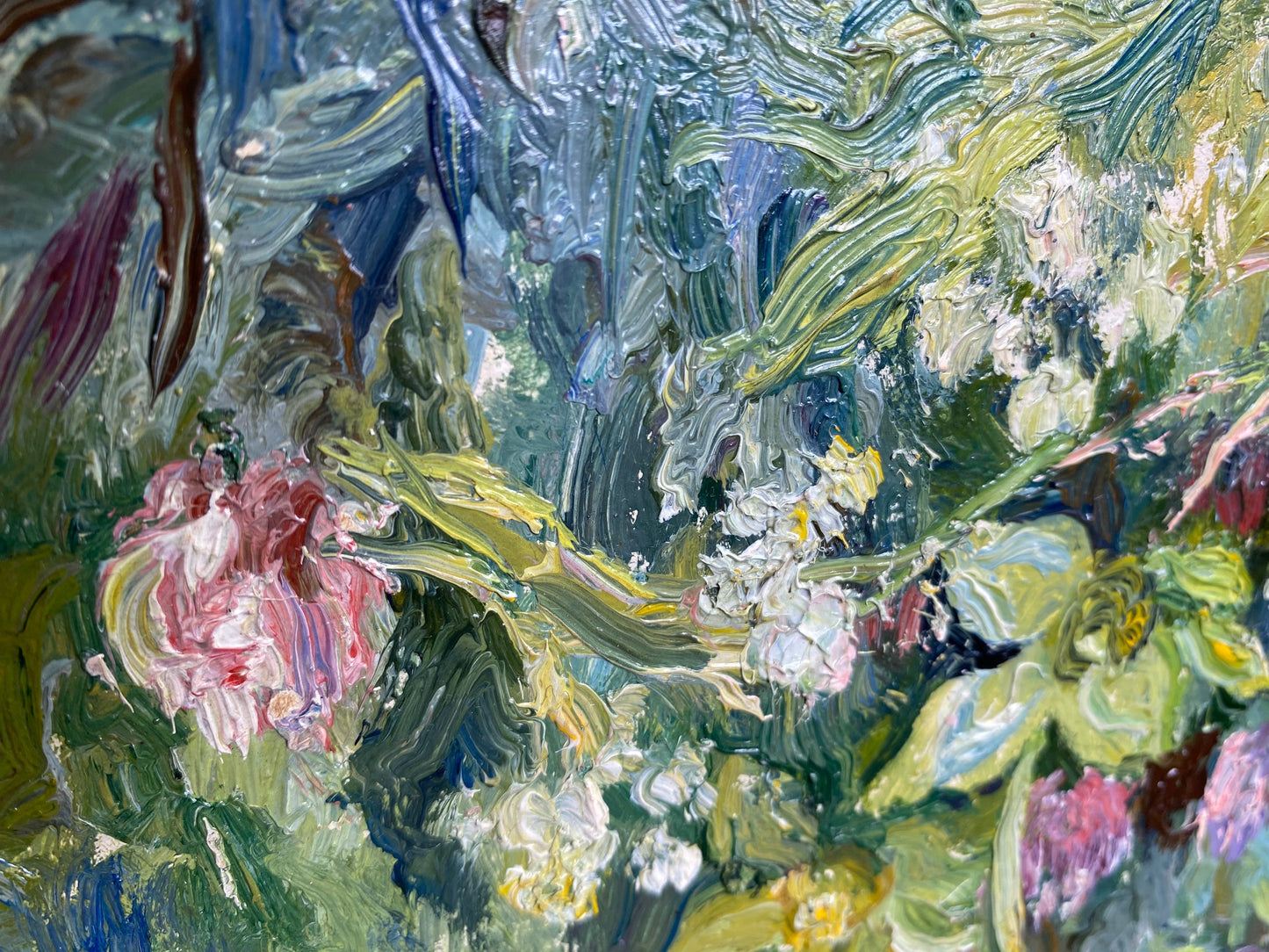 Wildblumen im Sommergarten. um 1980.
