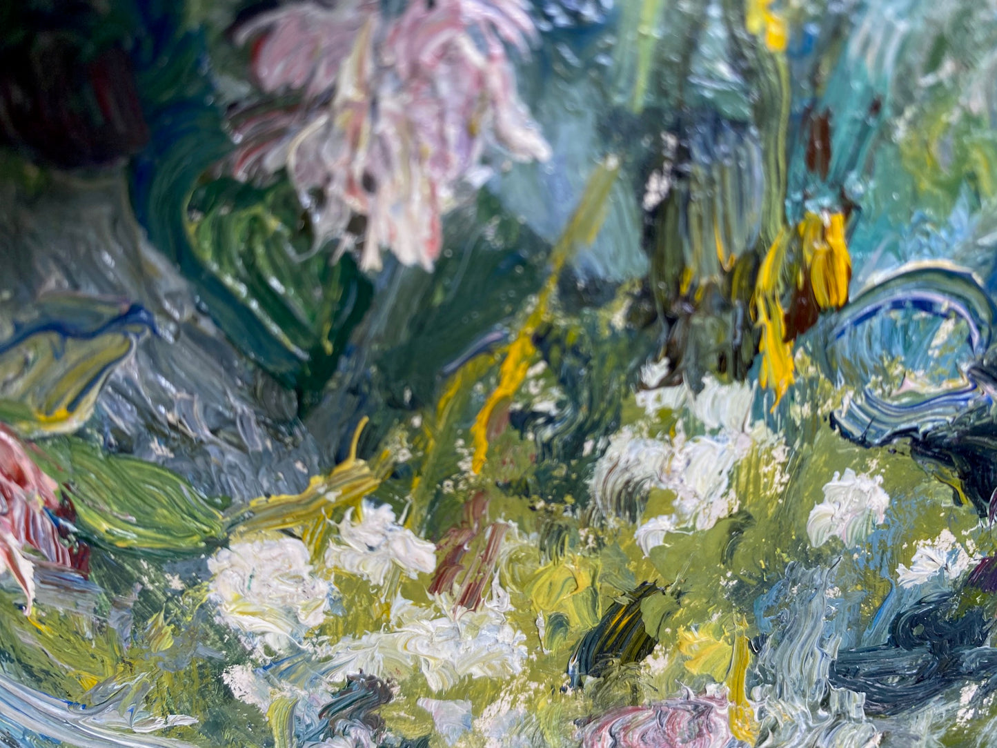 Wildblumen im Sommergarten. um 1980.