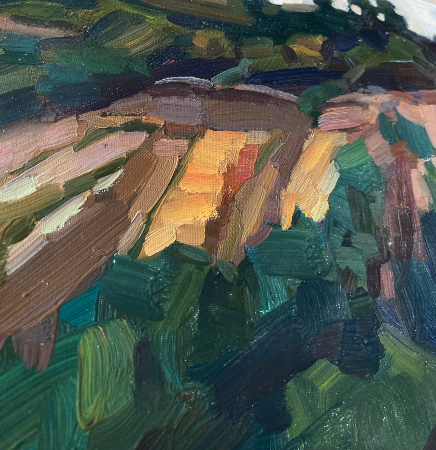 Landschaft Steile Hügel. 1970er.