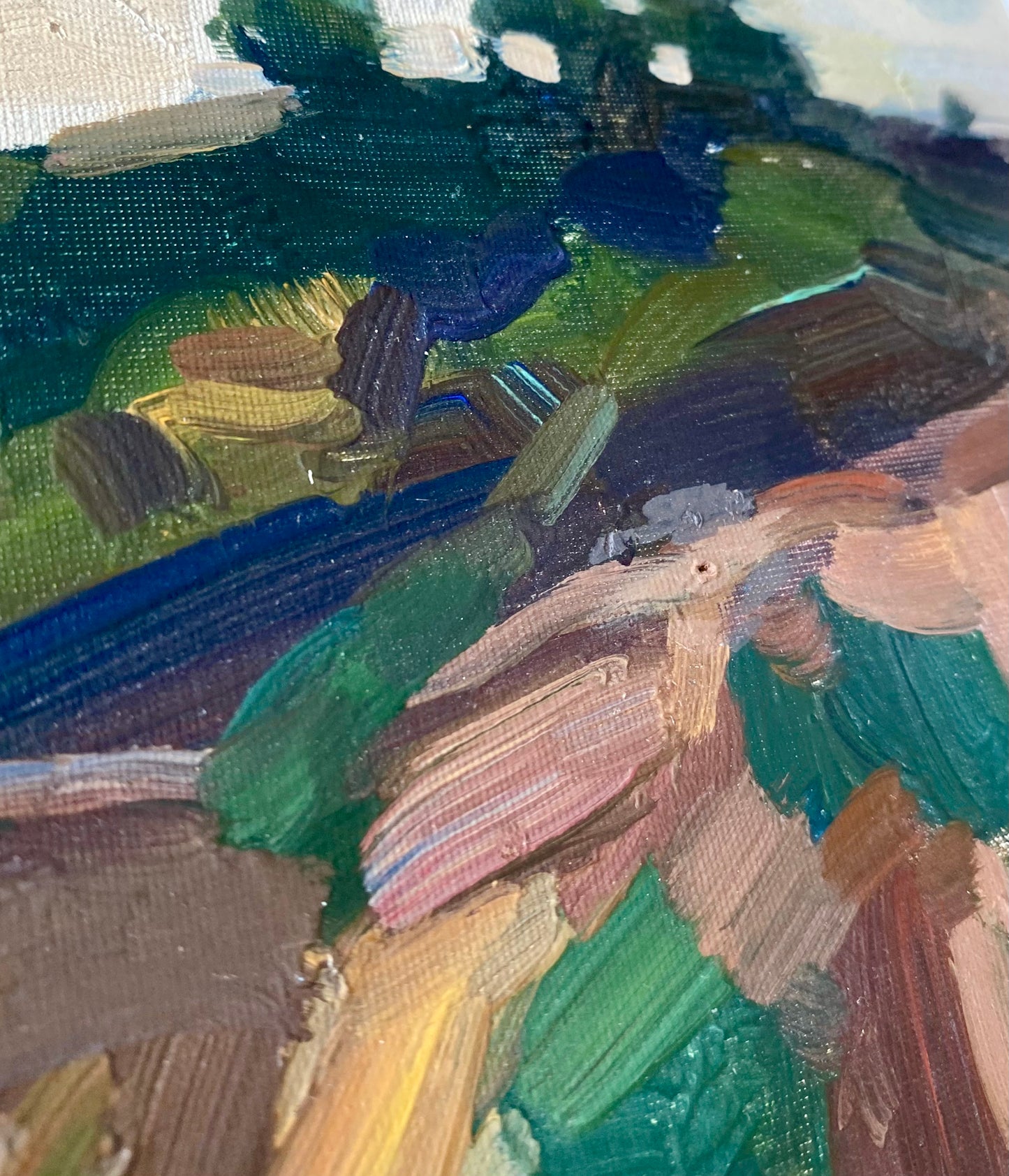 Landschaft Steile Hügel. 1970er.