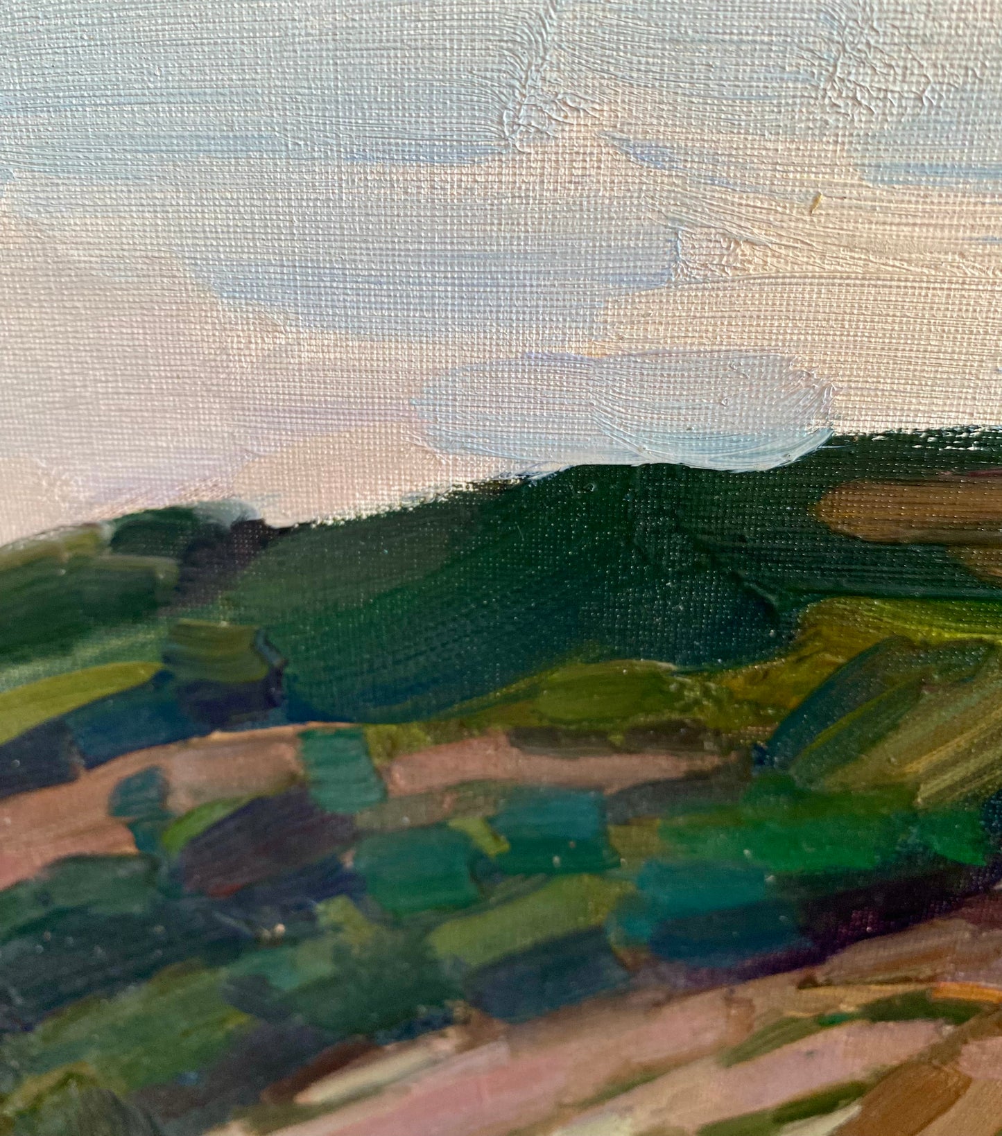 Landschaft Steile Hügel. 1970er.