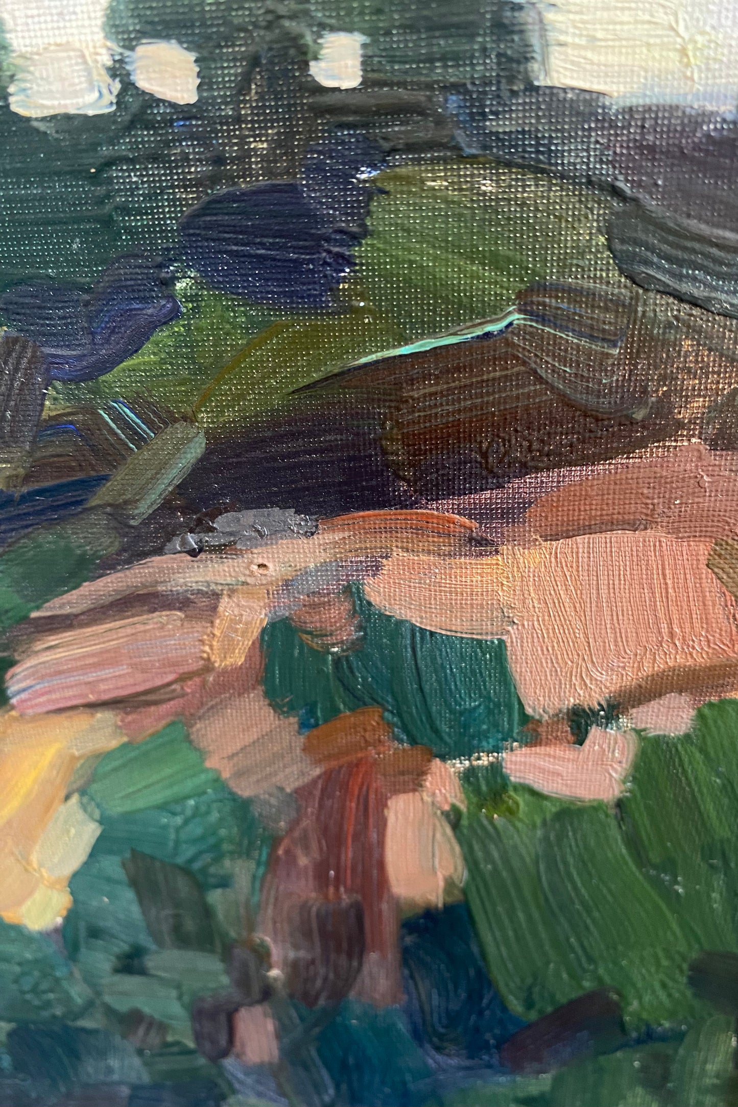 Landschaft Steile Hügel. 1970er.