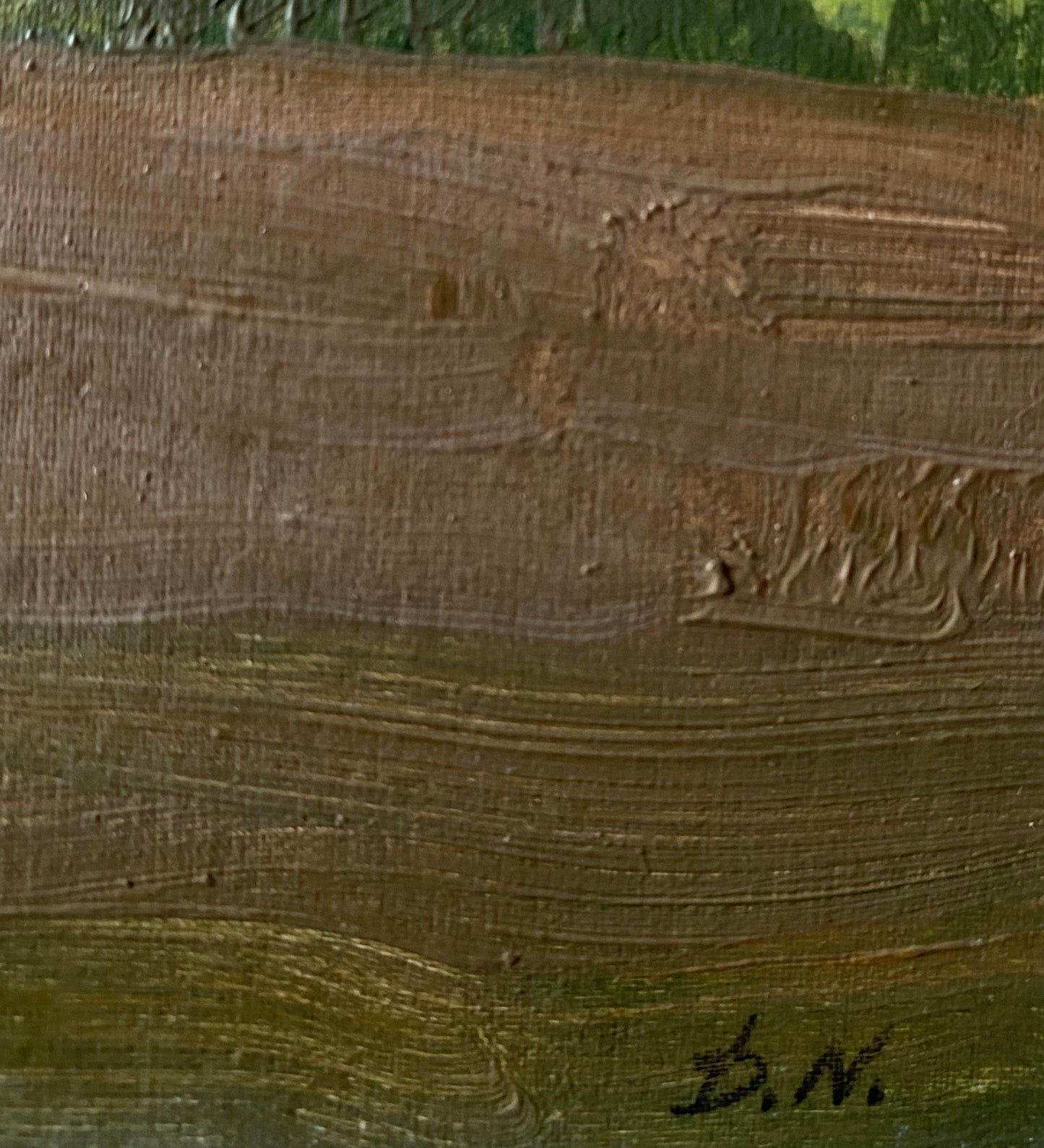 Ländliche Landschaft. 1970er Jahre