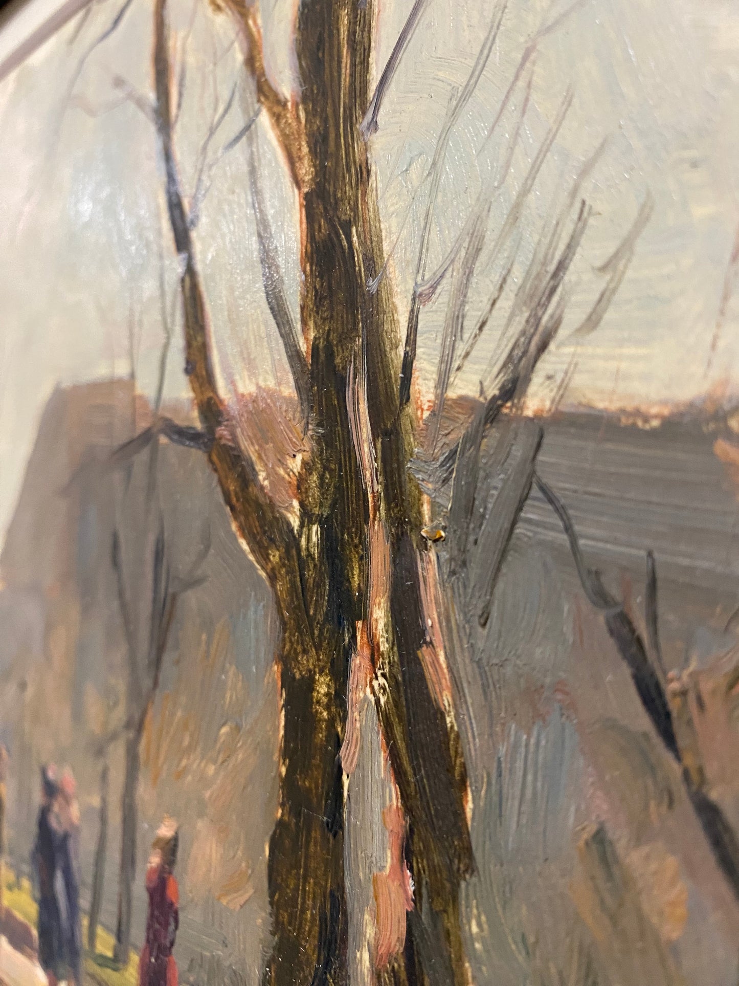 Frühlingslandschaft in der Stadt. 1953.