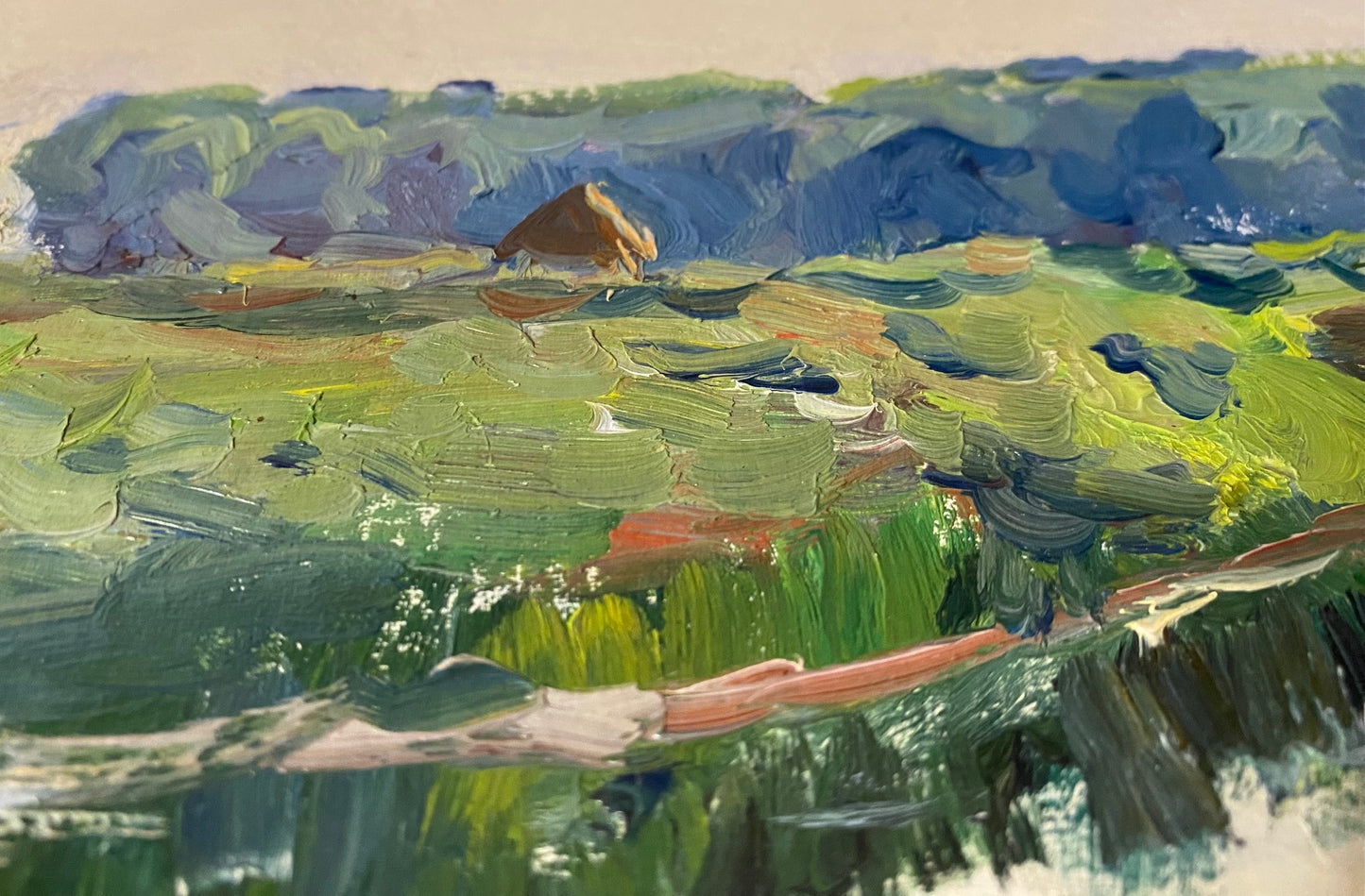 Ländliche Flusslandschaft. Ungefähr 1970er Jahre.