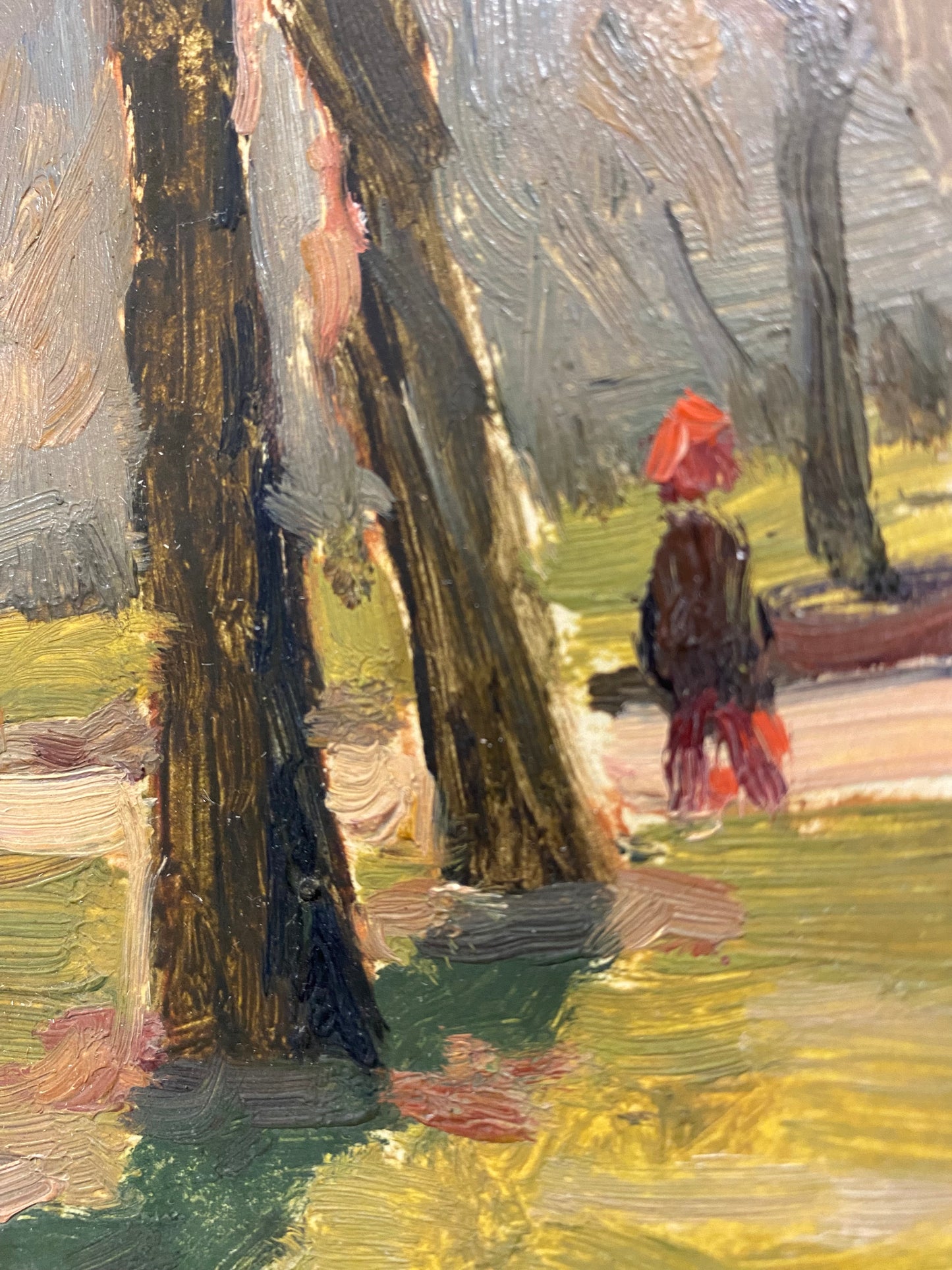 Frühlingslandschaft in der Stadt. 1953.