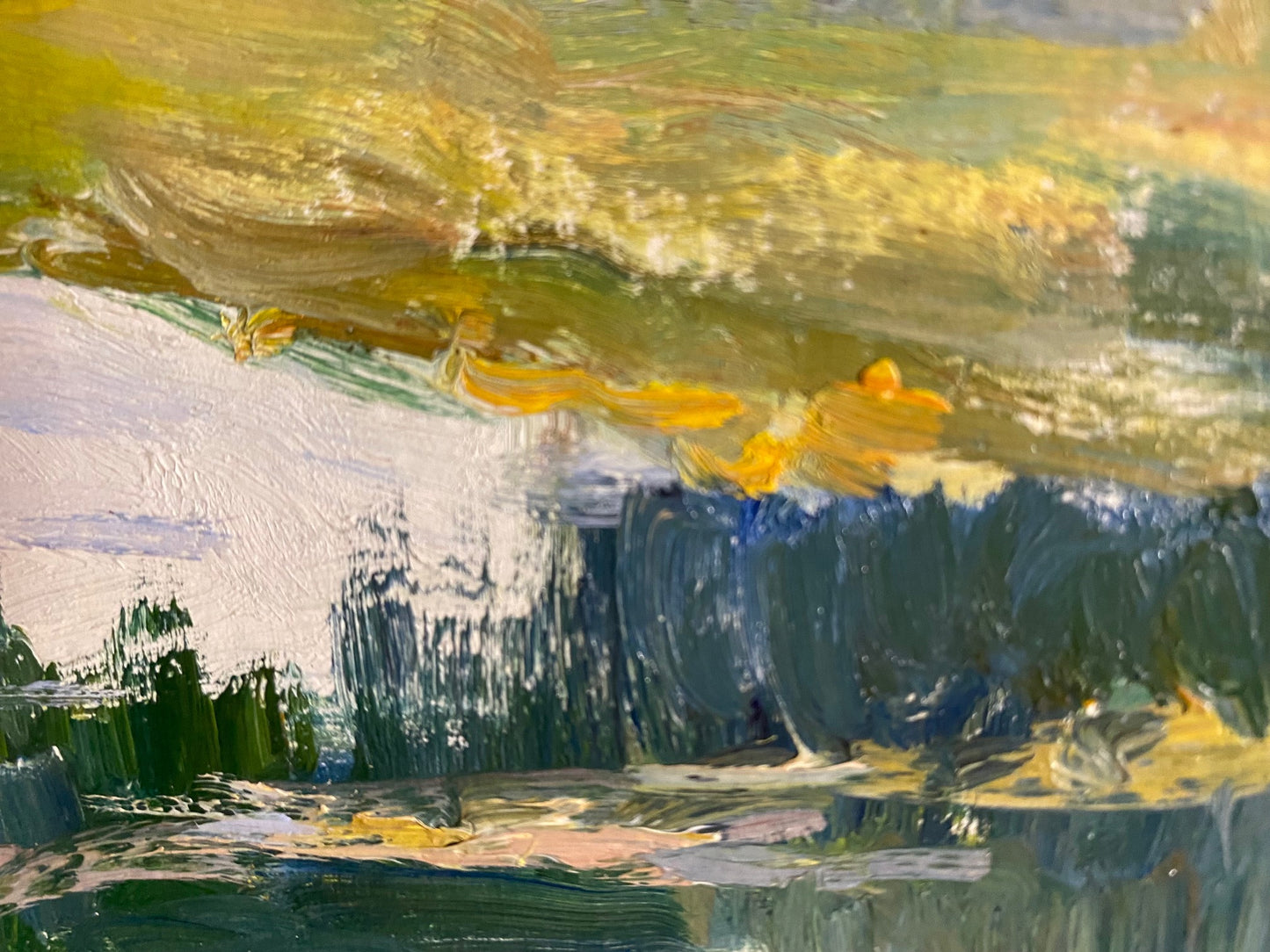 Ländliche Flusslandschaft. Ungefähr 1970er Jahre.