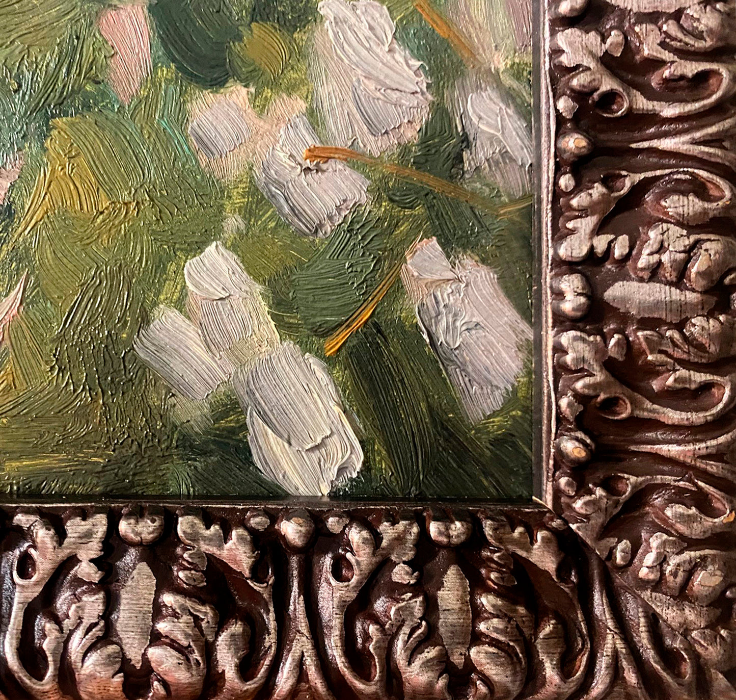 Landscape with lilac blossom. 1960.