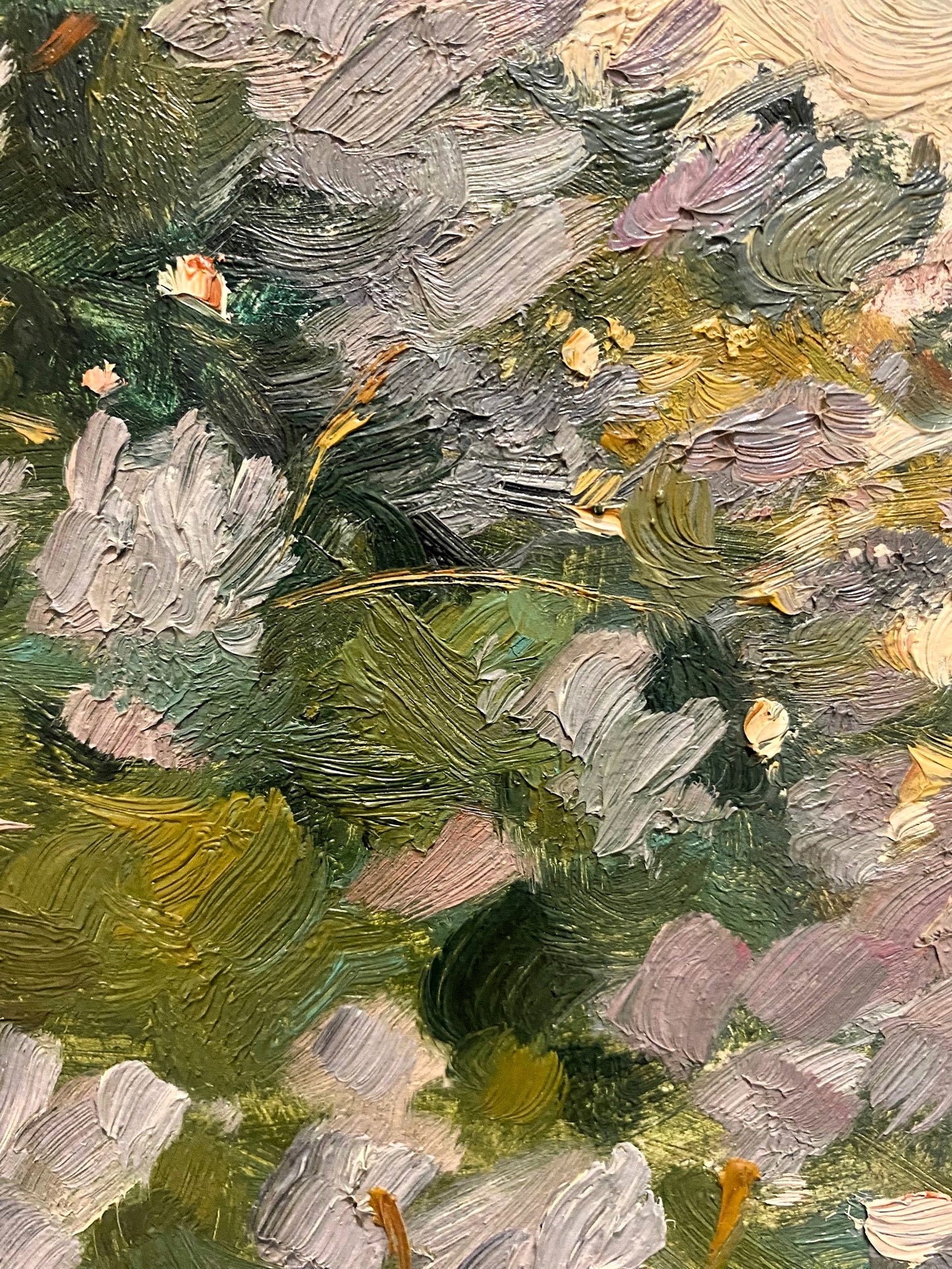 Landscape with lilac blossom. 1960.