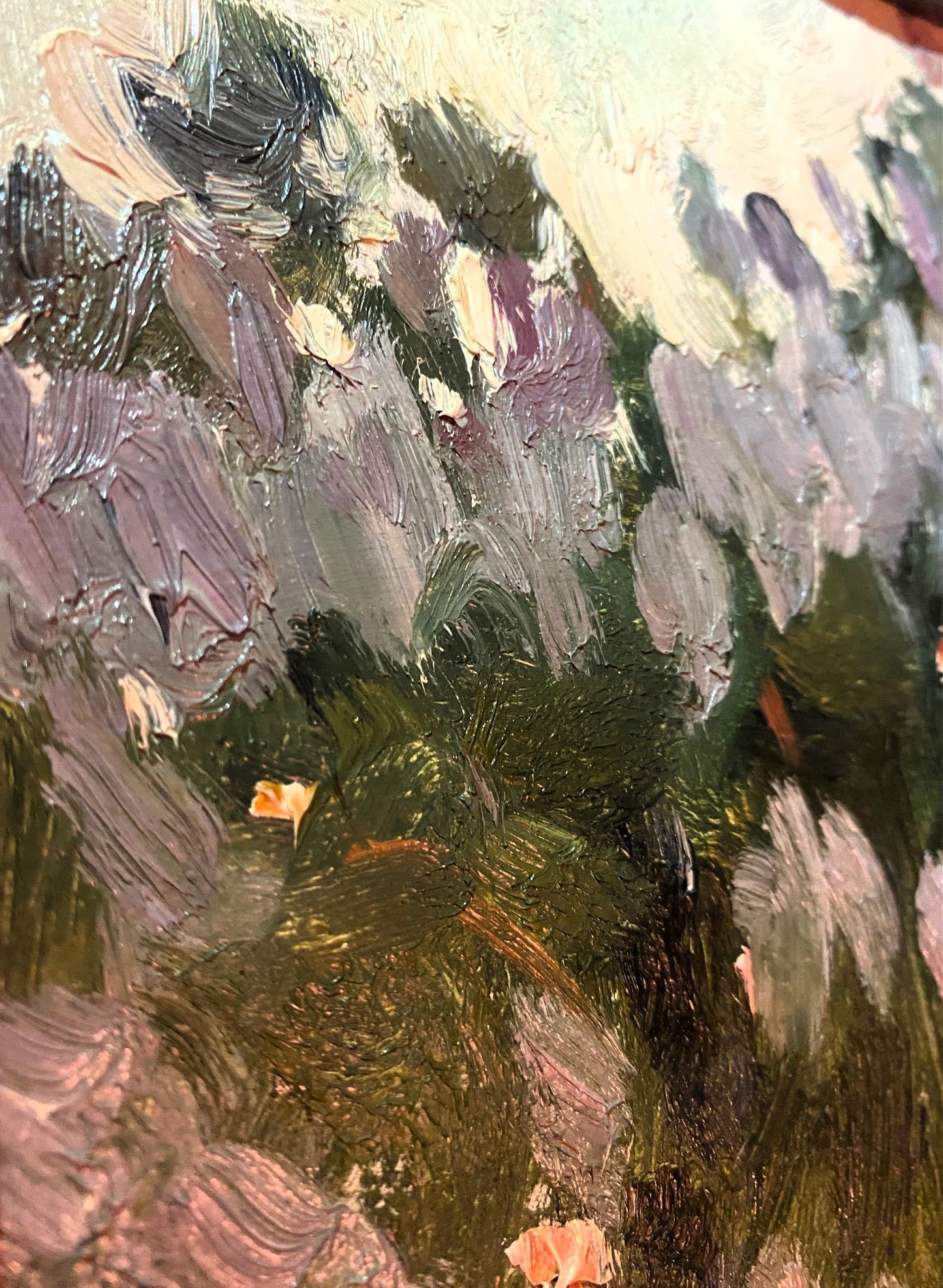 Landscape with lilac blossom. 1960.