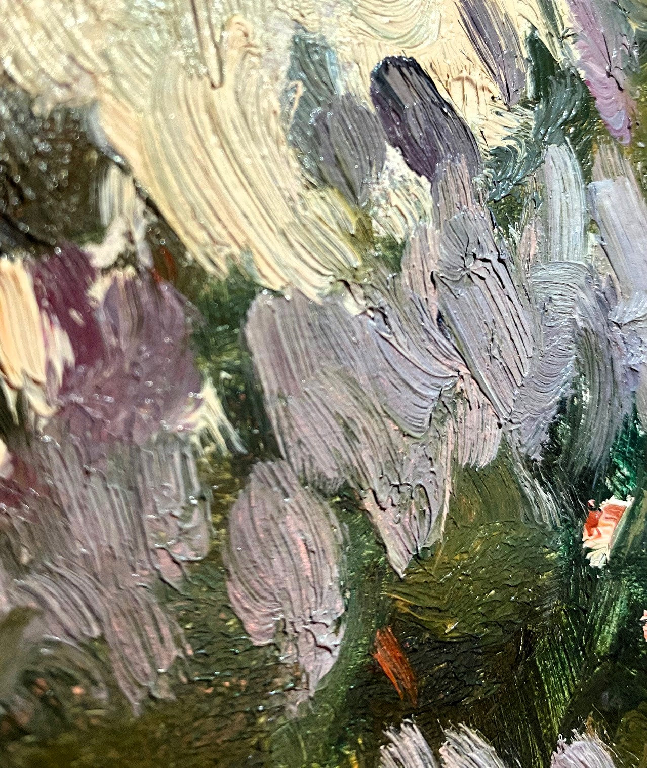 Landscape with lilac blossom. 1960.