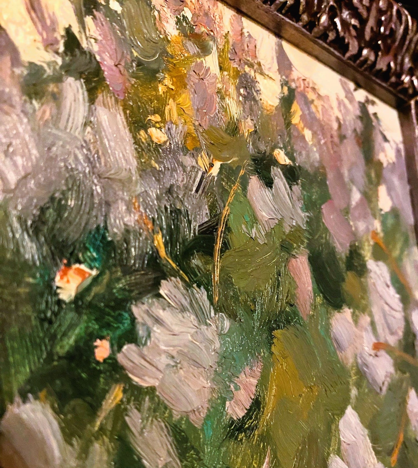 Landscape with lilac blossom. 1960.