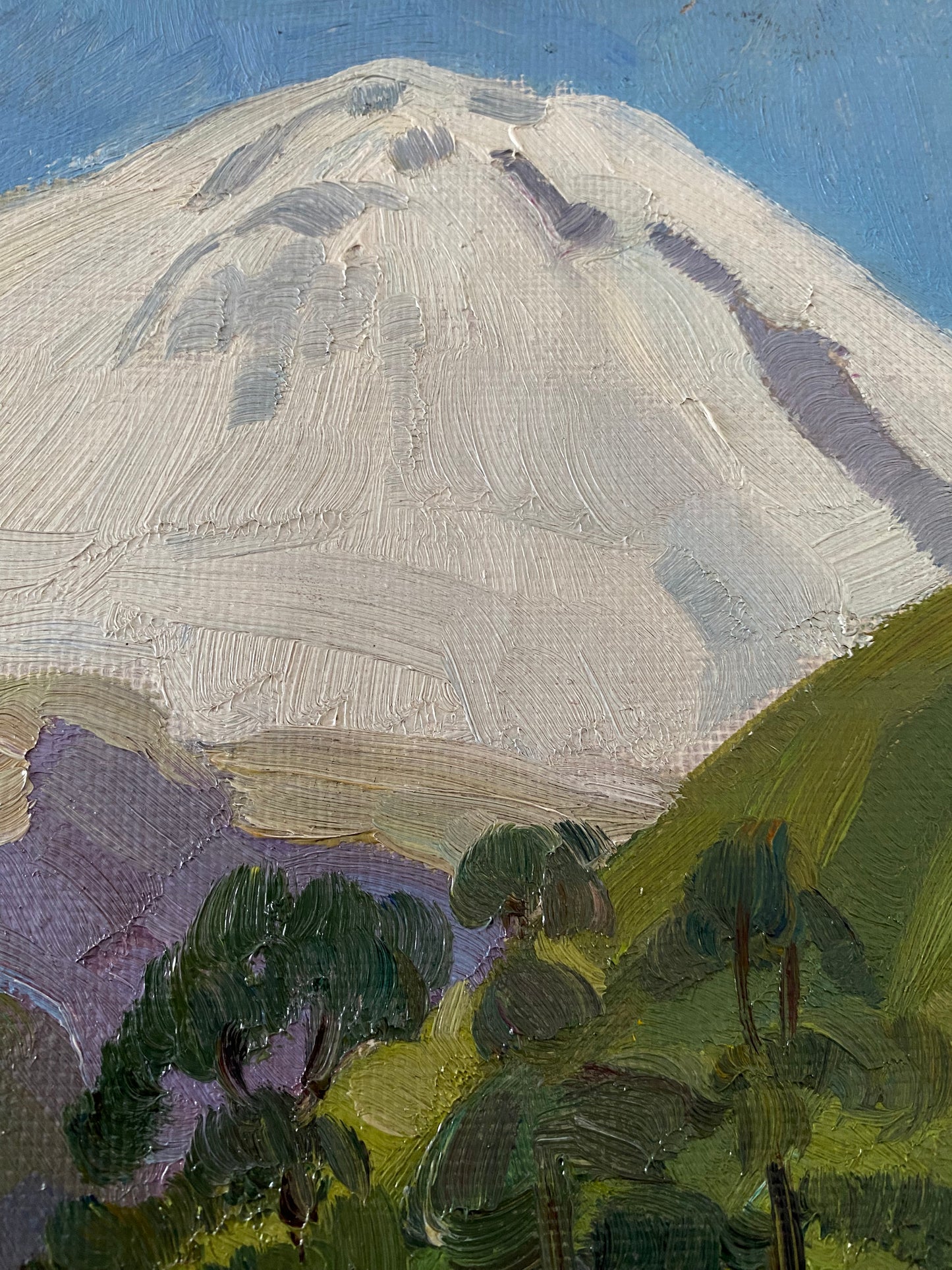 Ukrainische Berglandschaft. 1970s.