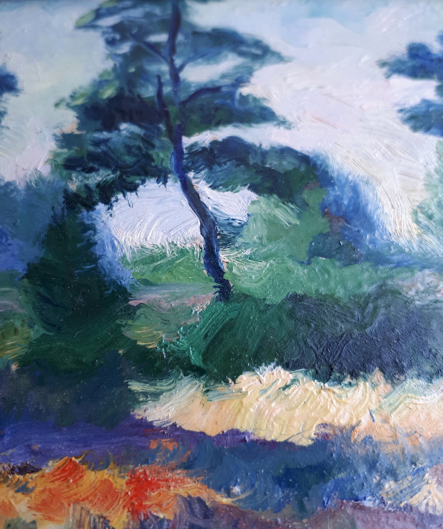 Landscape with pine trees. 1948.