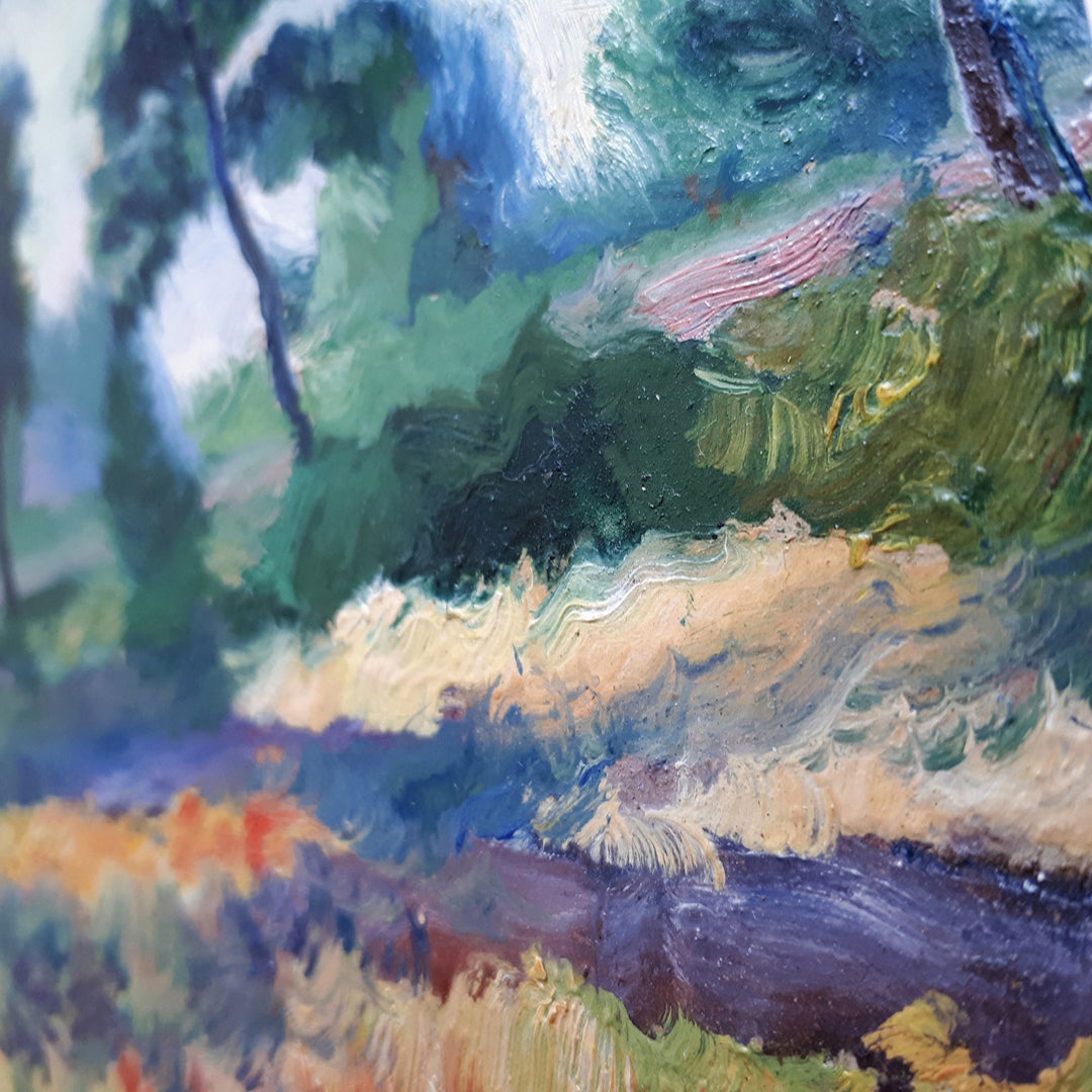 Landscape with pine trees. 1948.