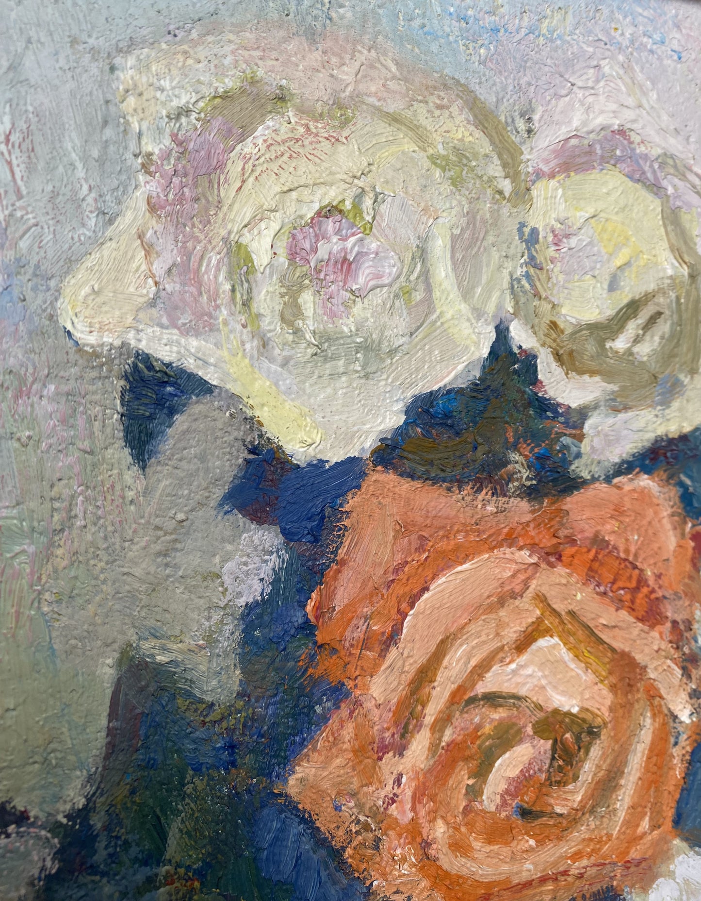Roses in a vase. Circa 1980s
