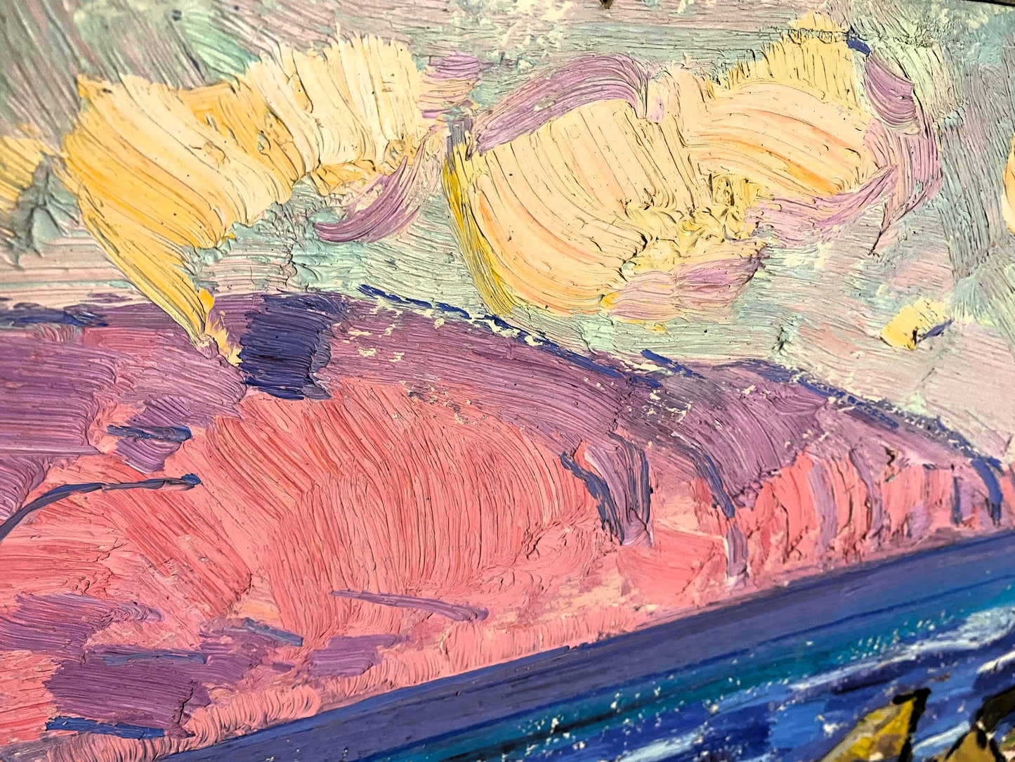 Seelandschaft, Meer und Wolken. Ungefähr 1970er Jahre