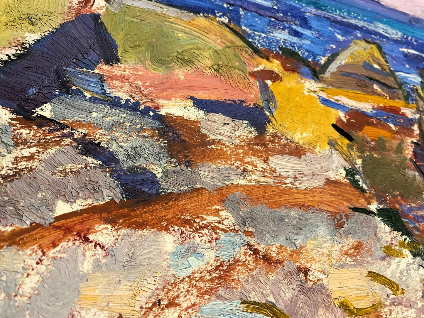 Seelandschaft, Meer und Wolken. Ungefähr 1970er Jahre