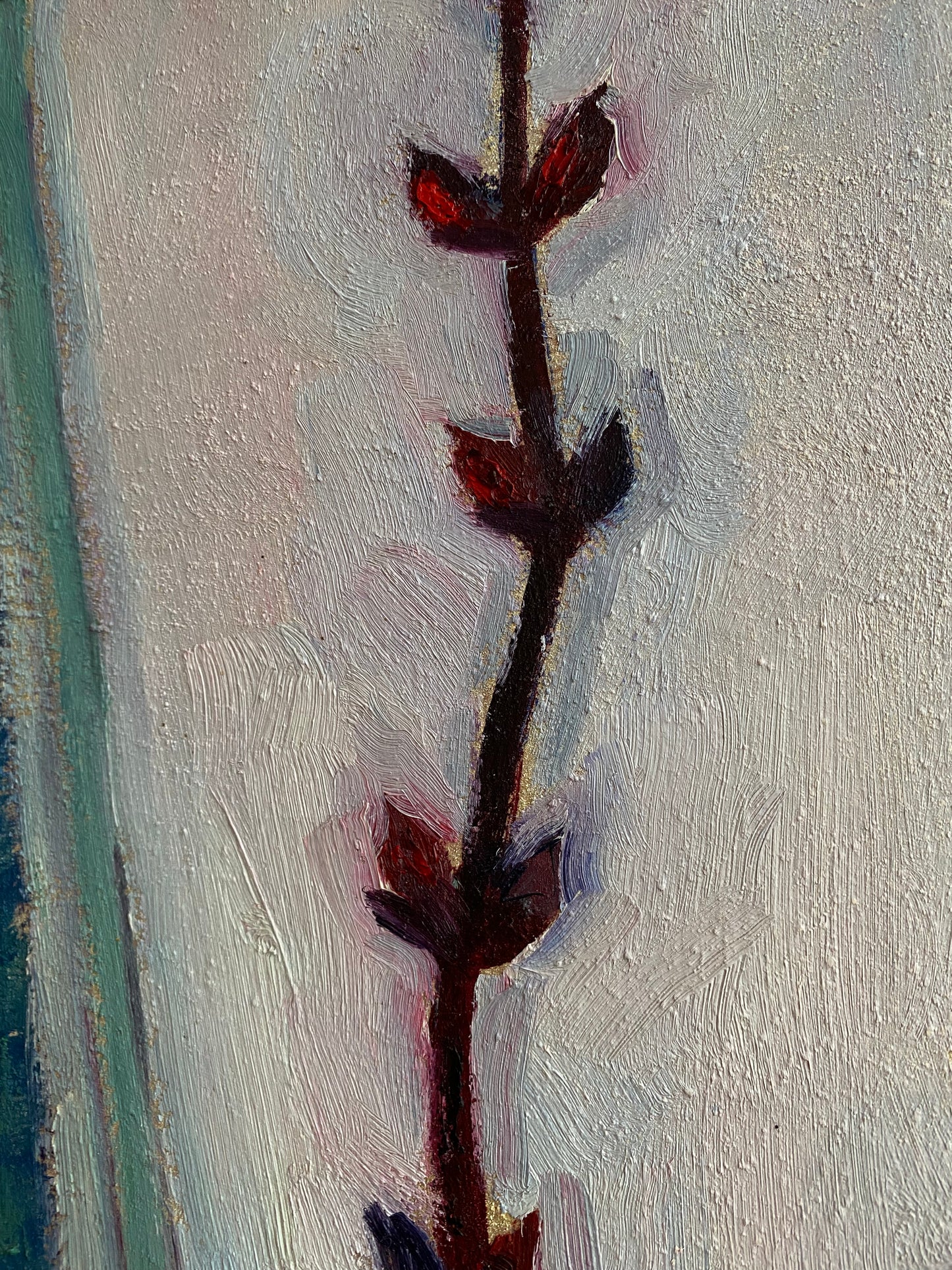 Zarter Zweig in Vase. 1967.